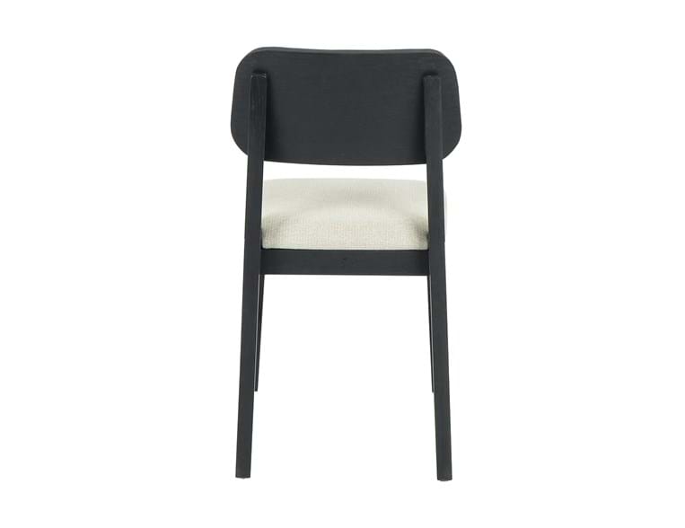 Deaven Black Upholstered Dining Chair Oak (Set of 2) - Ornate Home