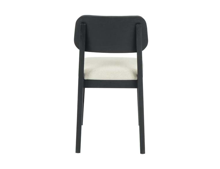 Deaven Black Upholstered Dining Chair Oak (Set of 2) - Ornate Home