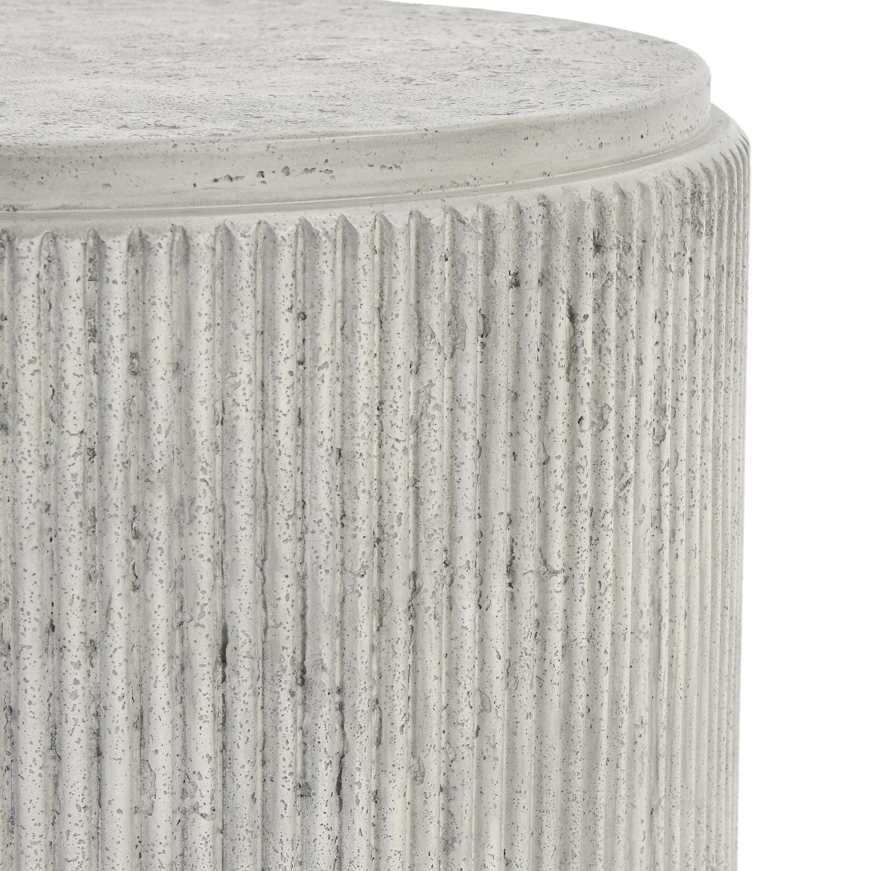 Debbie Light Gray Outdoor End Table - Ornate Home