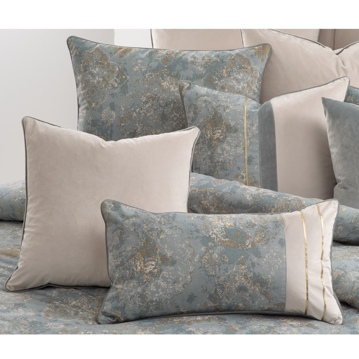 Debonair Mist Comforter Set - Ornate Home