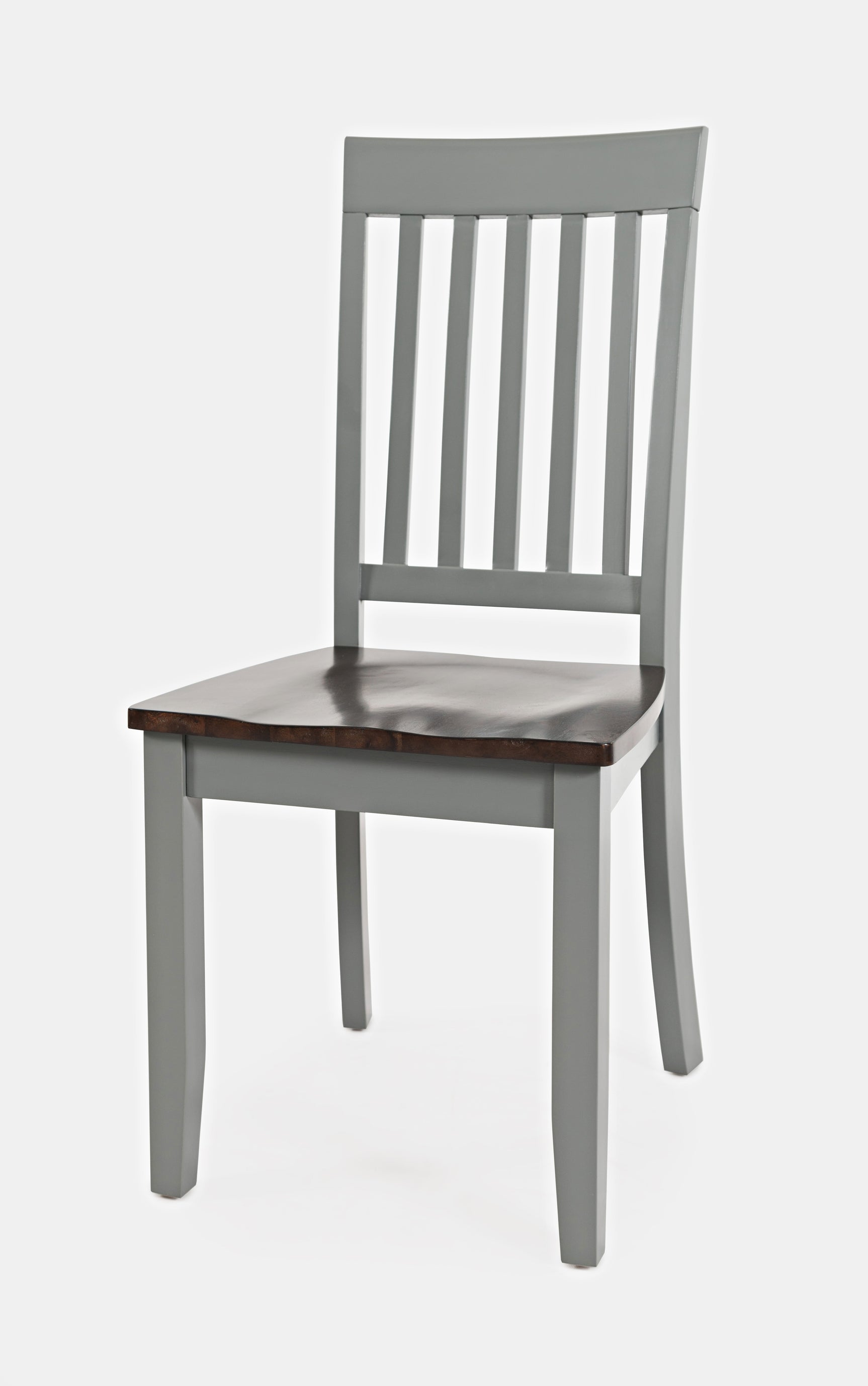 Decatur Lane Grey/Autumn Brown Slatback Chair (Set of 2) - Ornate Home