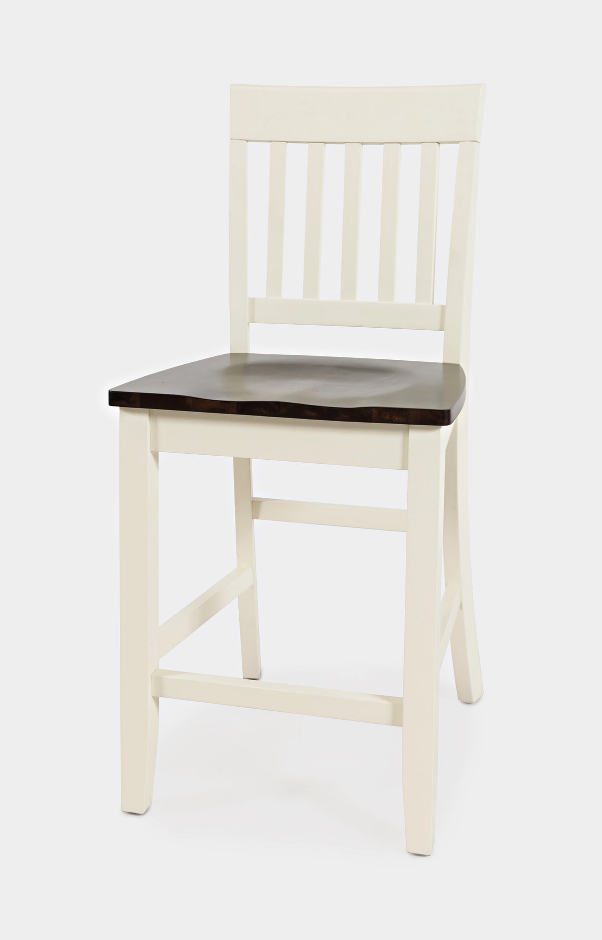 Decatur Lane White/Autumn Brown Counter Height Dining Table w/ 4 Stools, Bench - Ornate Home