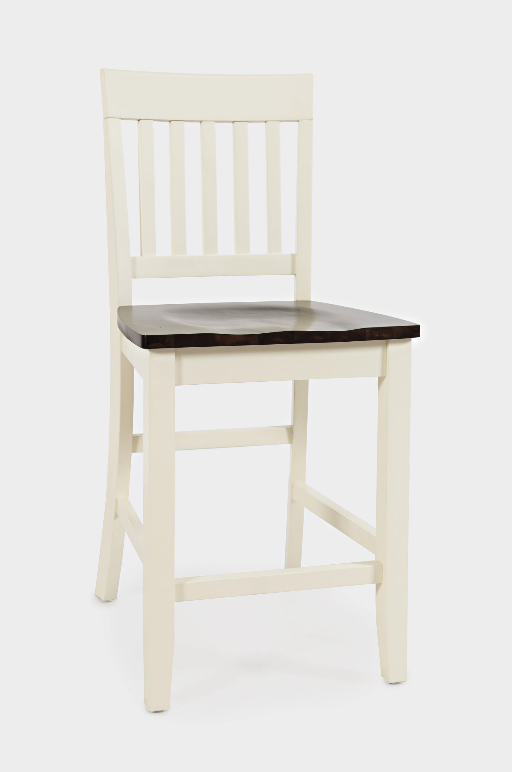 Decatur Lane White/Autumn Brown Stool (Set of 2) - Ornate Home