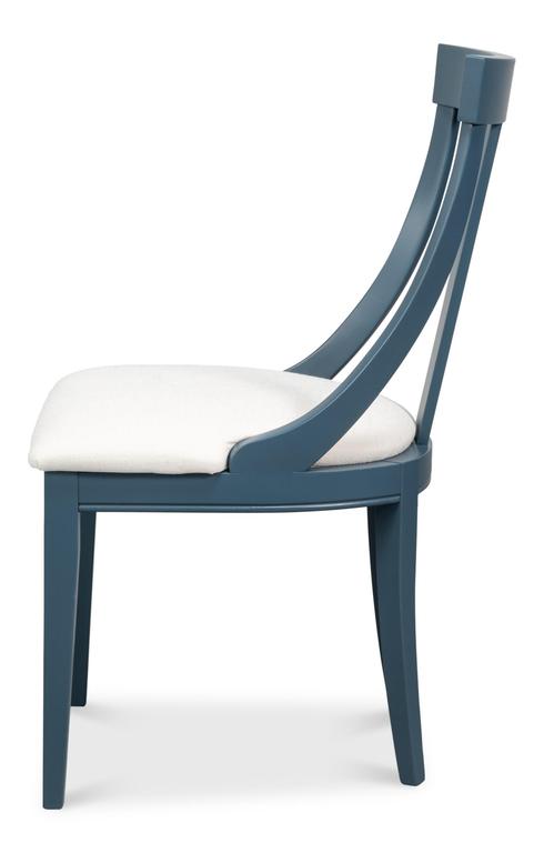 Deco Blue Side Chair (Set of 2) - Ornate Home