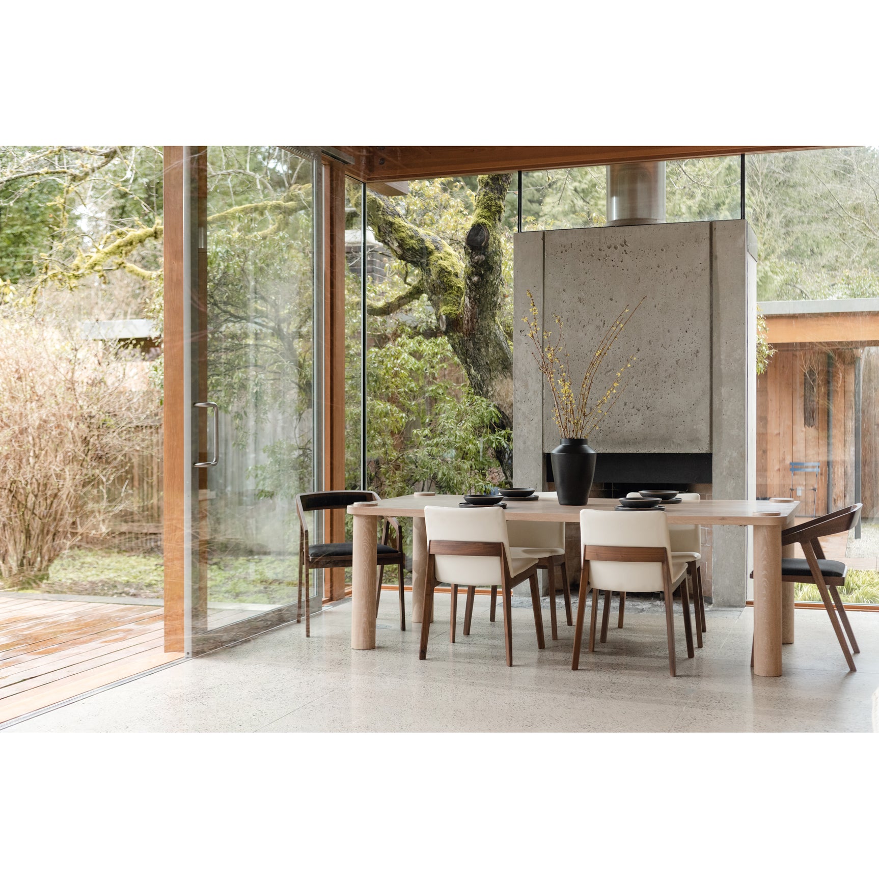 Deco Cream White Dining Chair (Set of 2) - Ornate Home