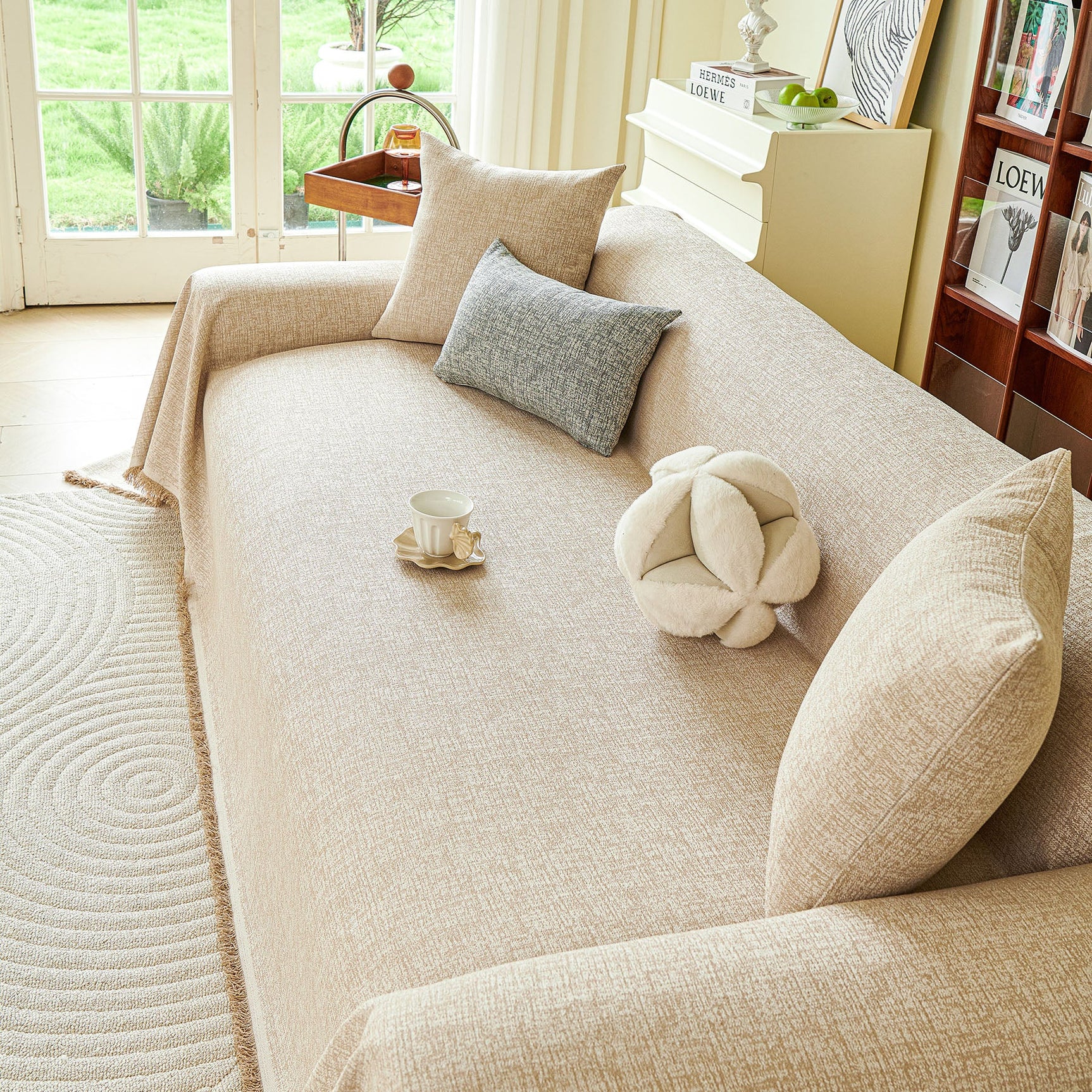 Decorative Furniture Protector Sofa Throw Cover for Loveseat, Sofa & Sectional Couch - Ornate Home