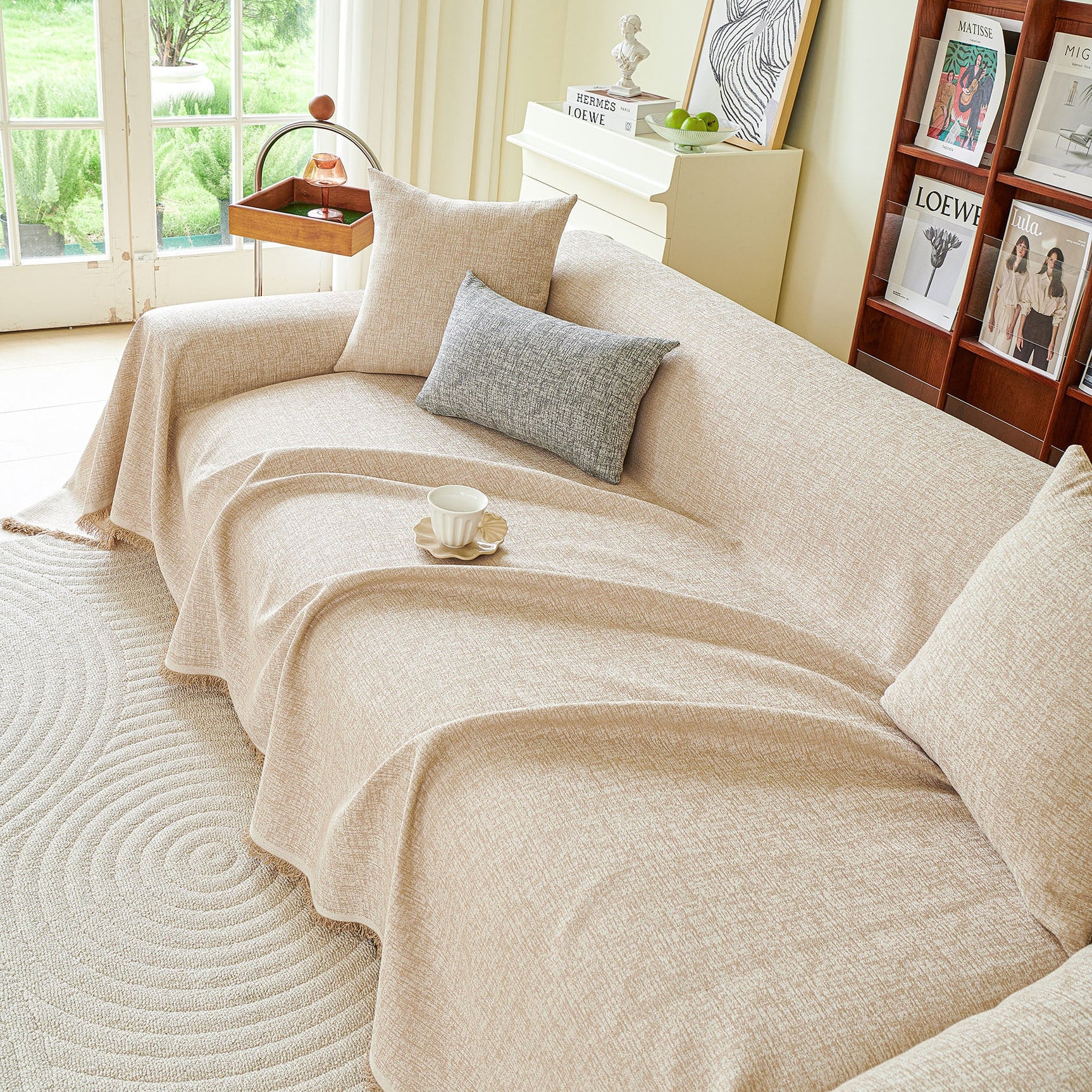 Decorative Furniture Protector Sofa Throw Cover for Loveseat, Sofa & Sectional Couch - Ornate Home