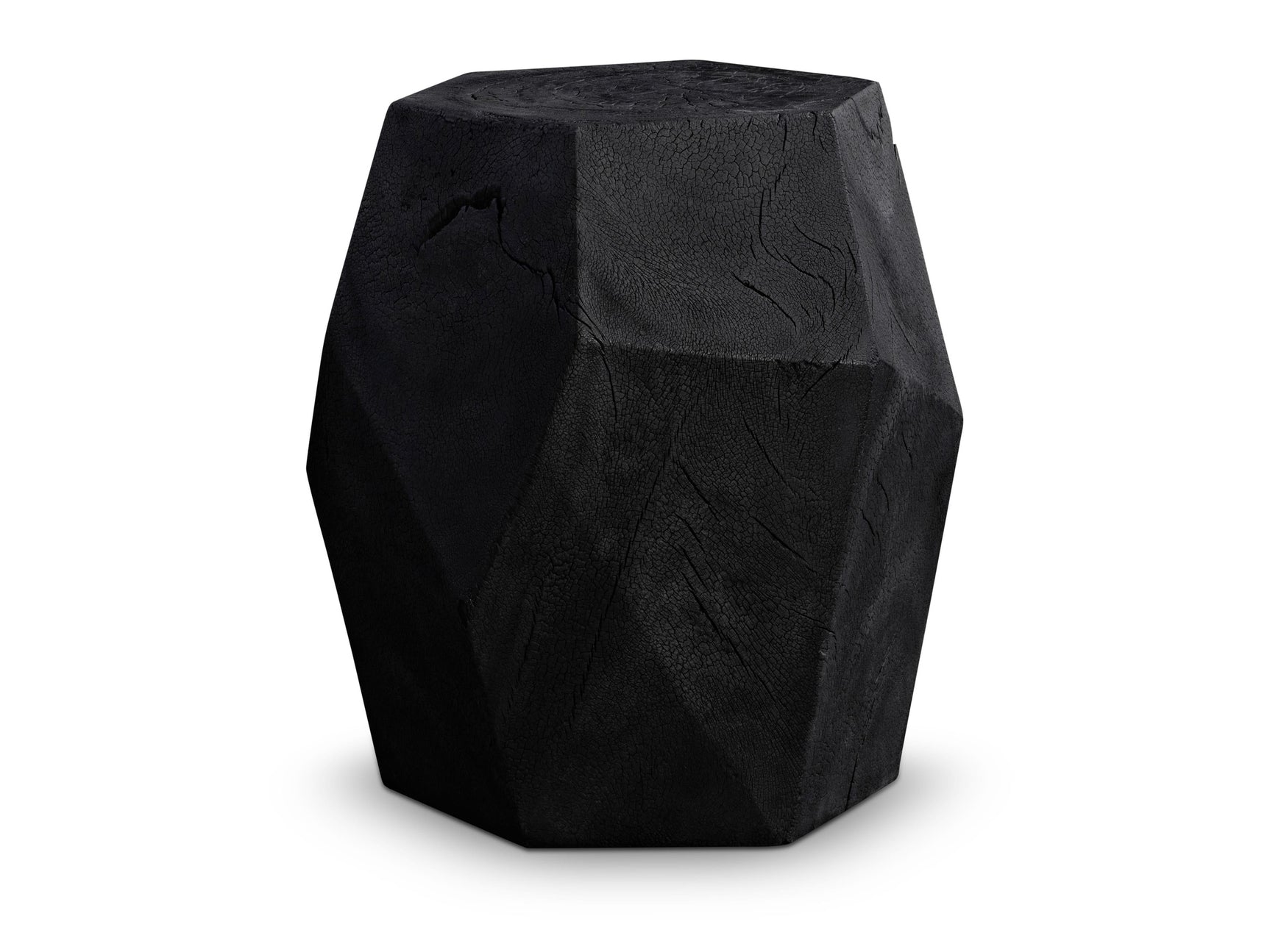 Dee Black Burn Accent Table - Ornate Home