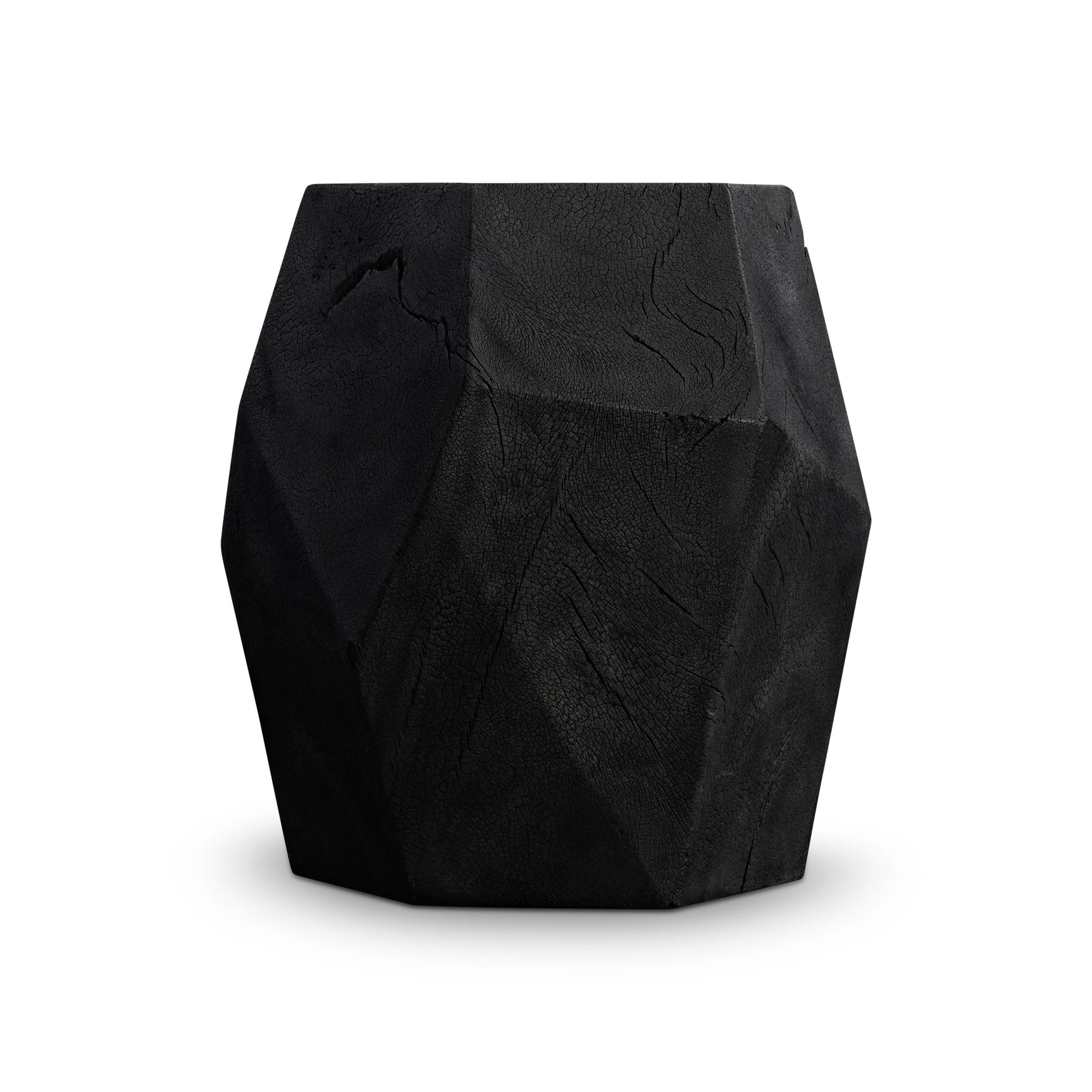 Dee Black Burn Accent Table - Ornate Home