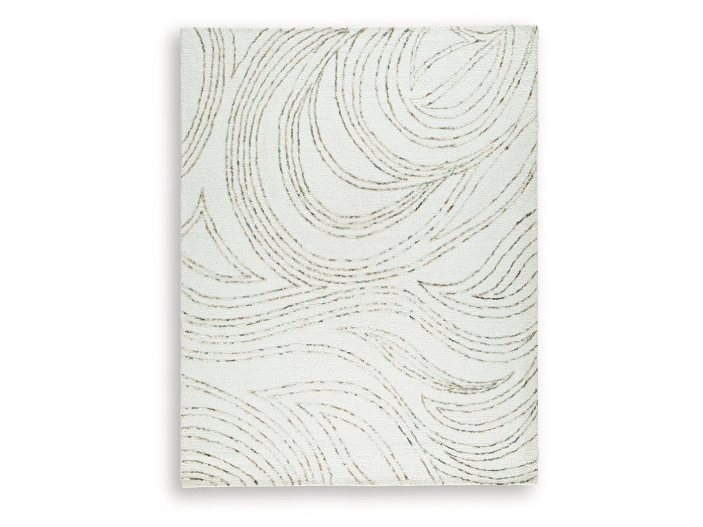 Deenbury Ivory/Green/Brown Large Rug - Ornate Home