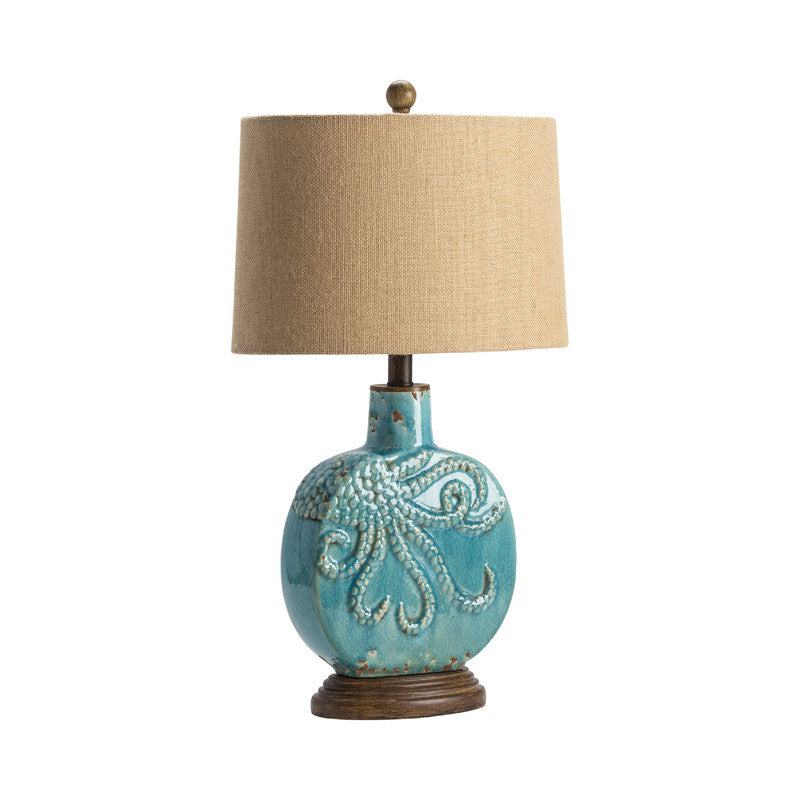 Deep Ocean Blue Table Lamp (Set of 2) - Ornate Home