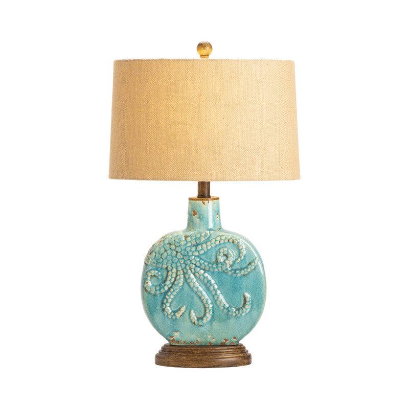 Deep Ocean Blue Table Lamp (Set of 2) - Ornate Home