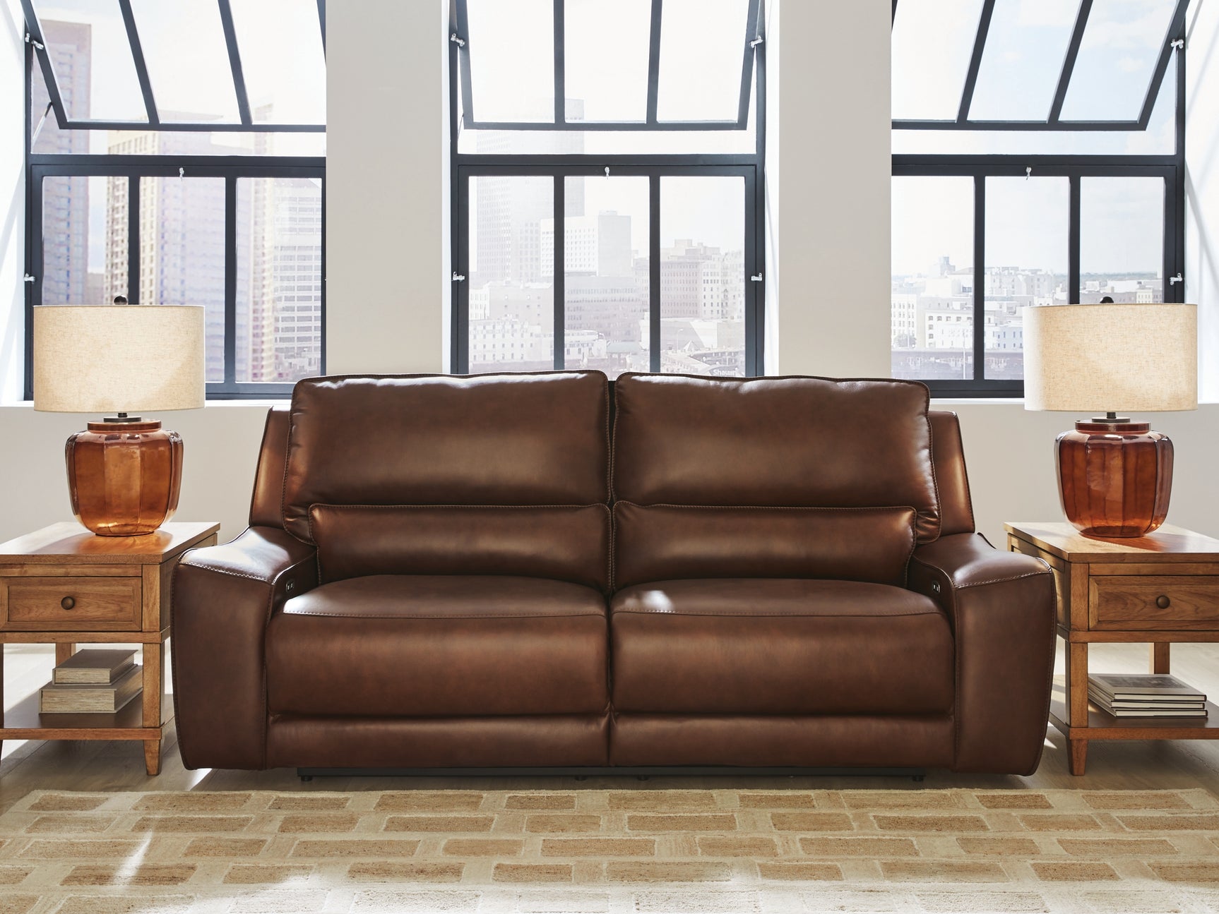 DeepWakes Leather Sectional - Ornate Home