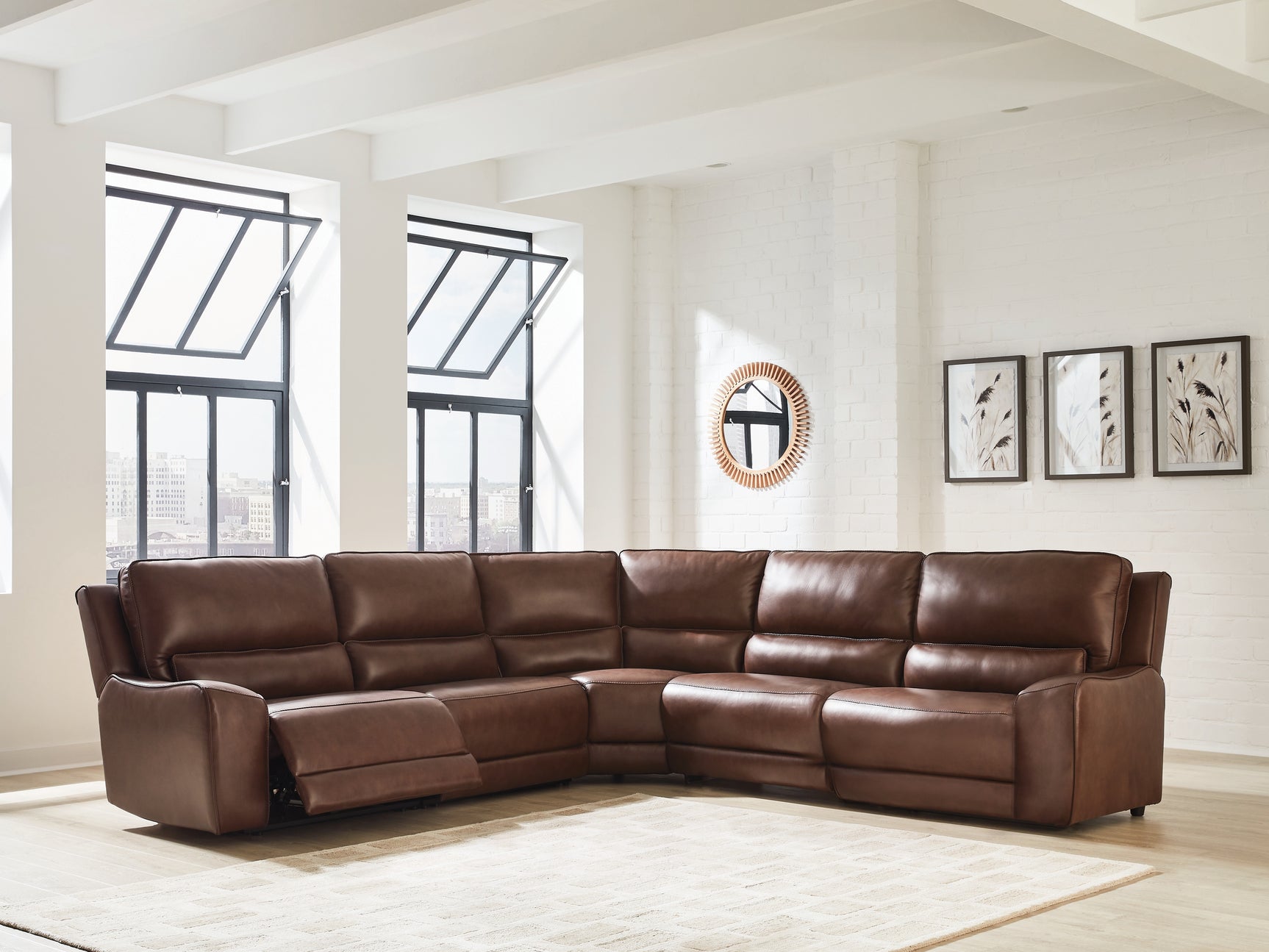 DeepWakes Canyon 5-Piece Power Reclining Sectional - Ornate Home