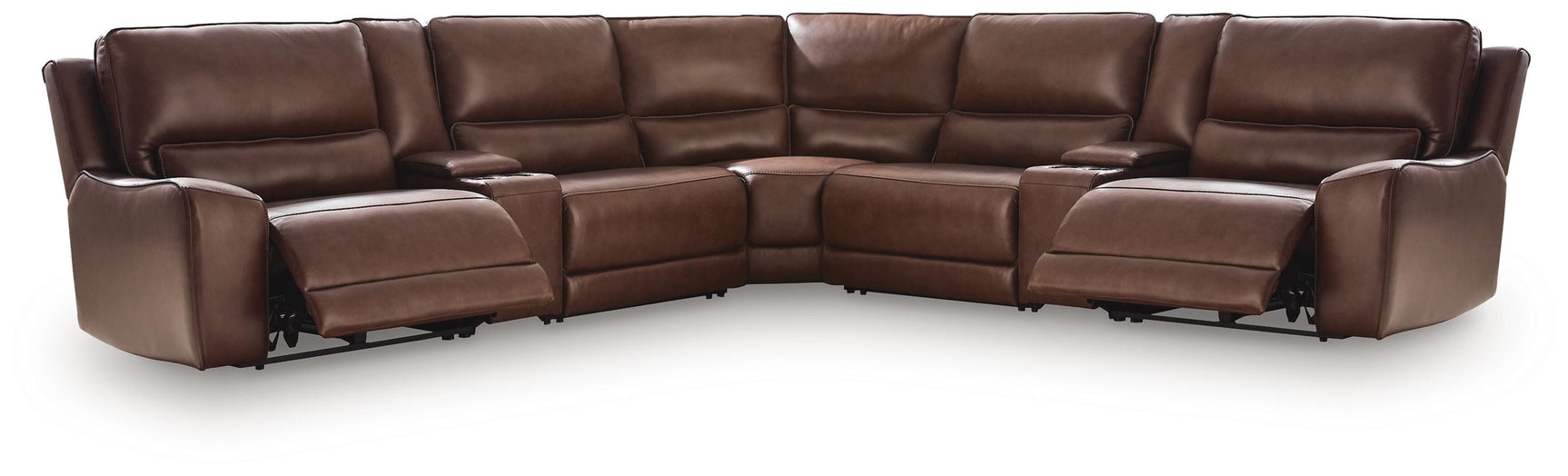 DeepWakes Canyon 7-Piece Reclining Sectional with Storage Consoles (Online Special Price)