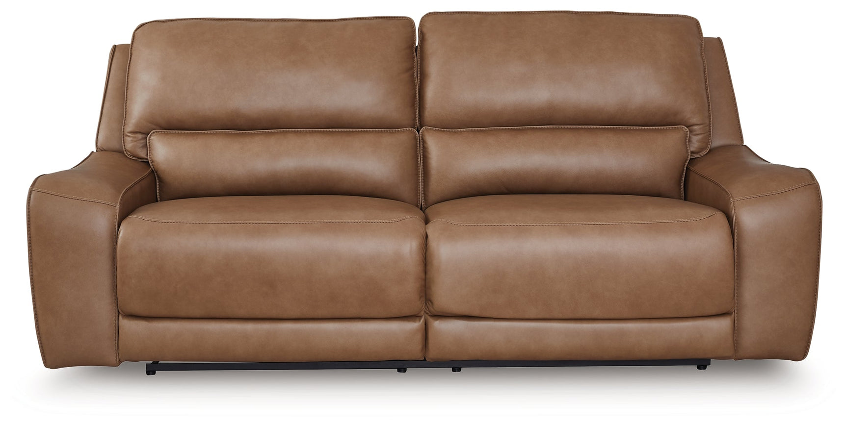 DeepWakes Caramel 2 Seat Power Reclining Sofa ADJ HDREST (Online Special Price) - Ornate Home