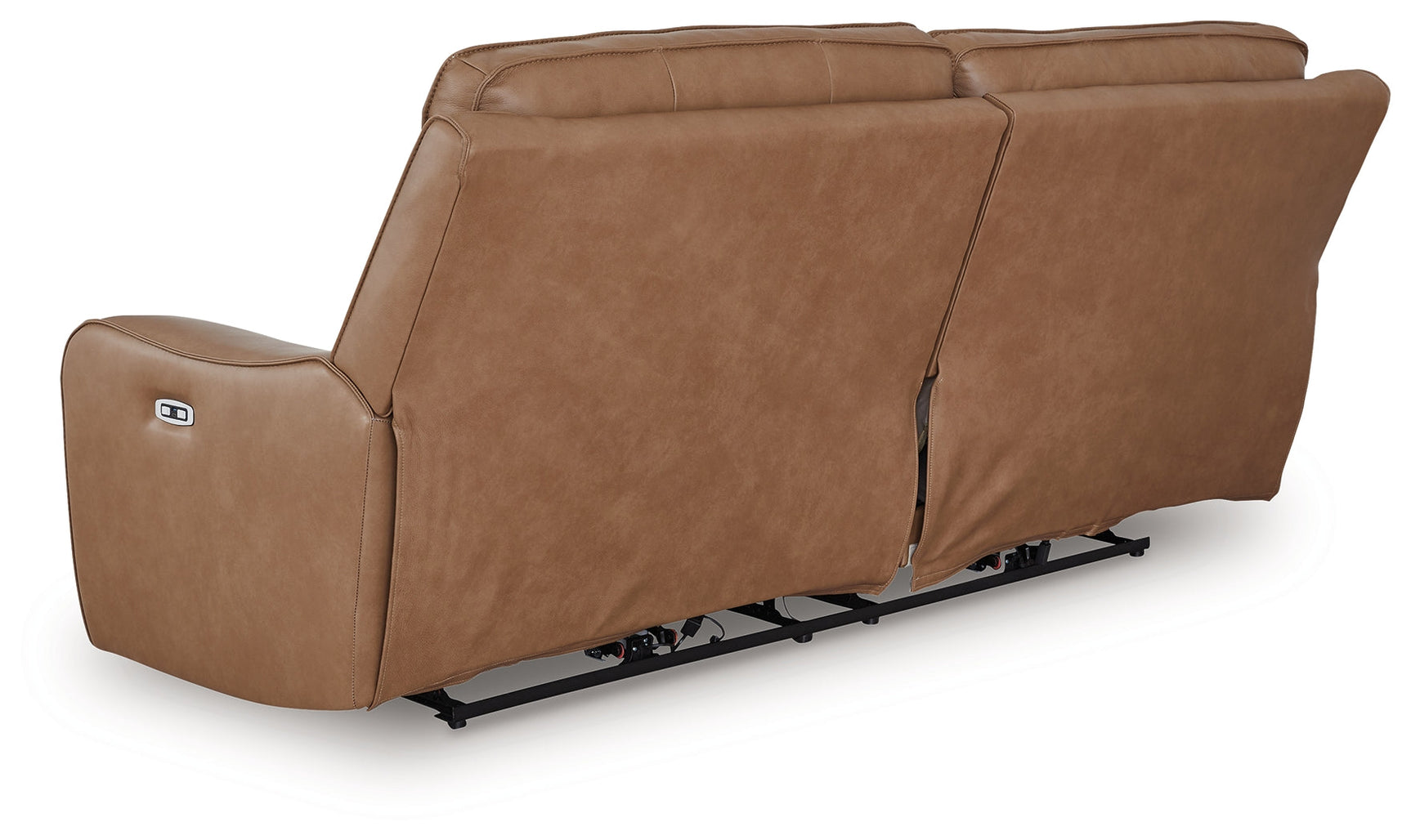 DeepWakes Caramel 2 Seat Power Reclining Sofa ADJ HDREST (Online Special Price) - Ornate Home