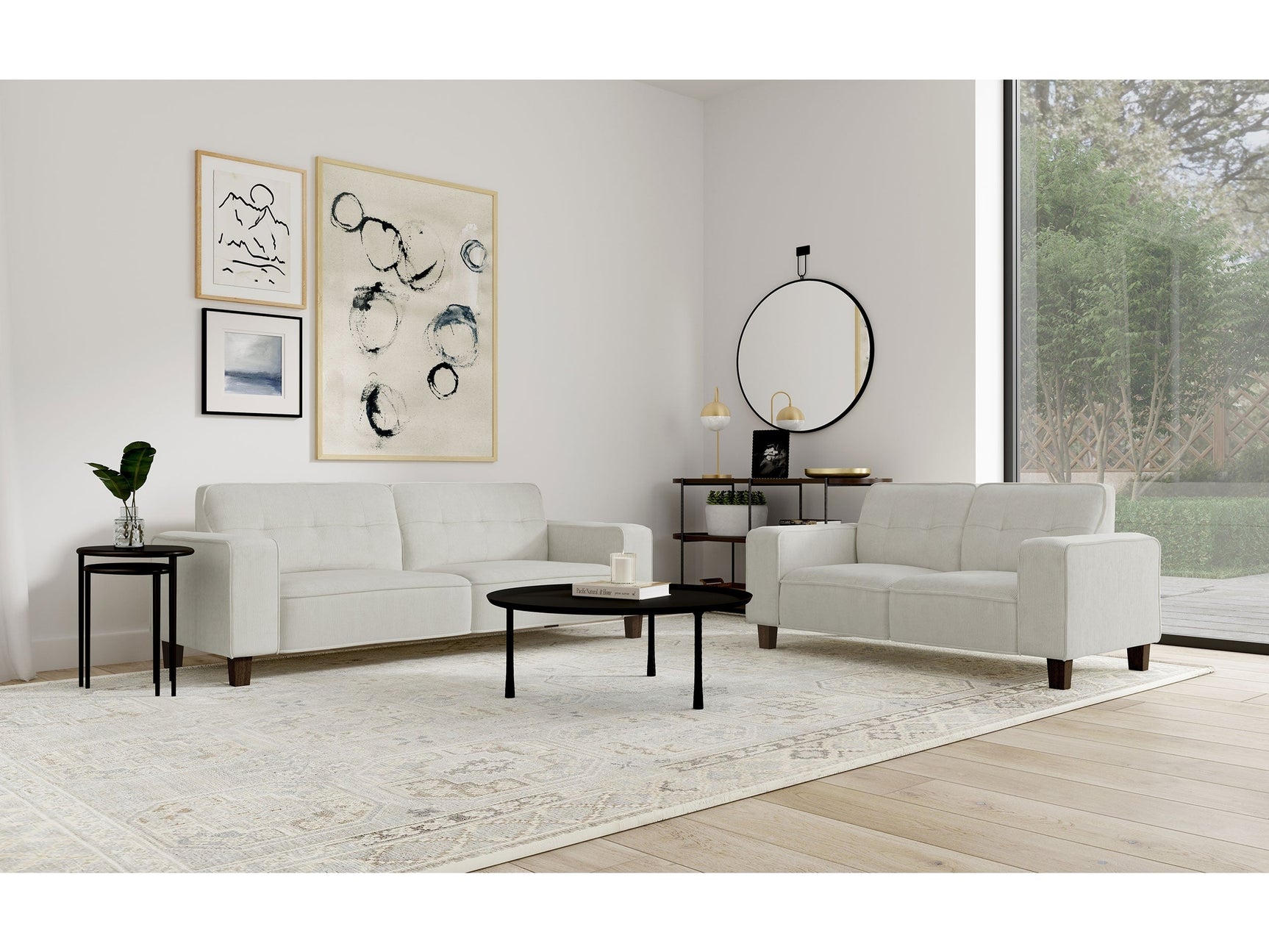 Deerhurst Greige Sofa & Loveseat - Ornate Home