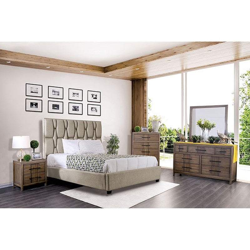 Deirdre Beige Twin Bed - Ornate Home