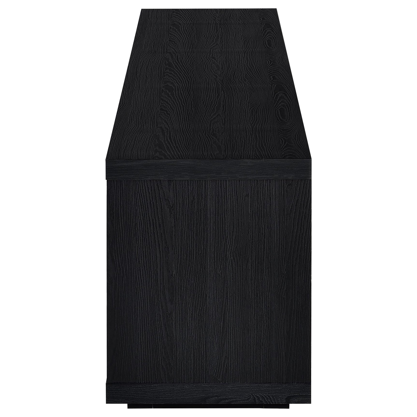 Deiter Black 79-inch TV Stand Fireplace Media Console - Ornate Home