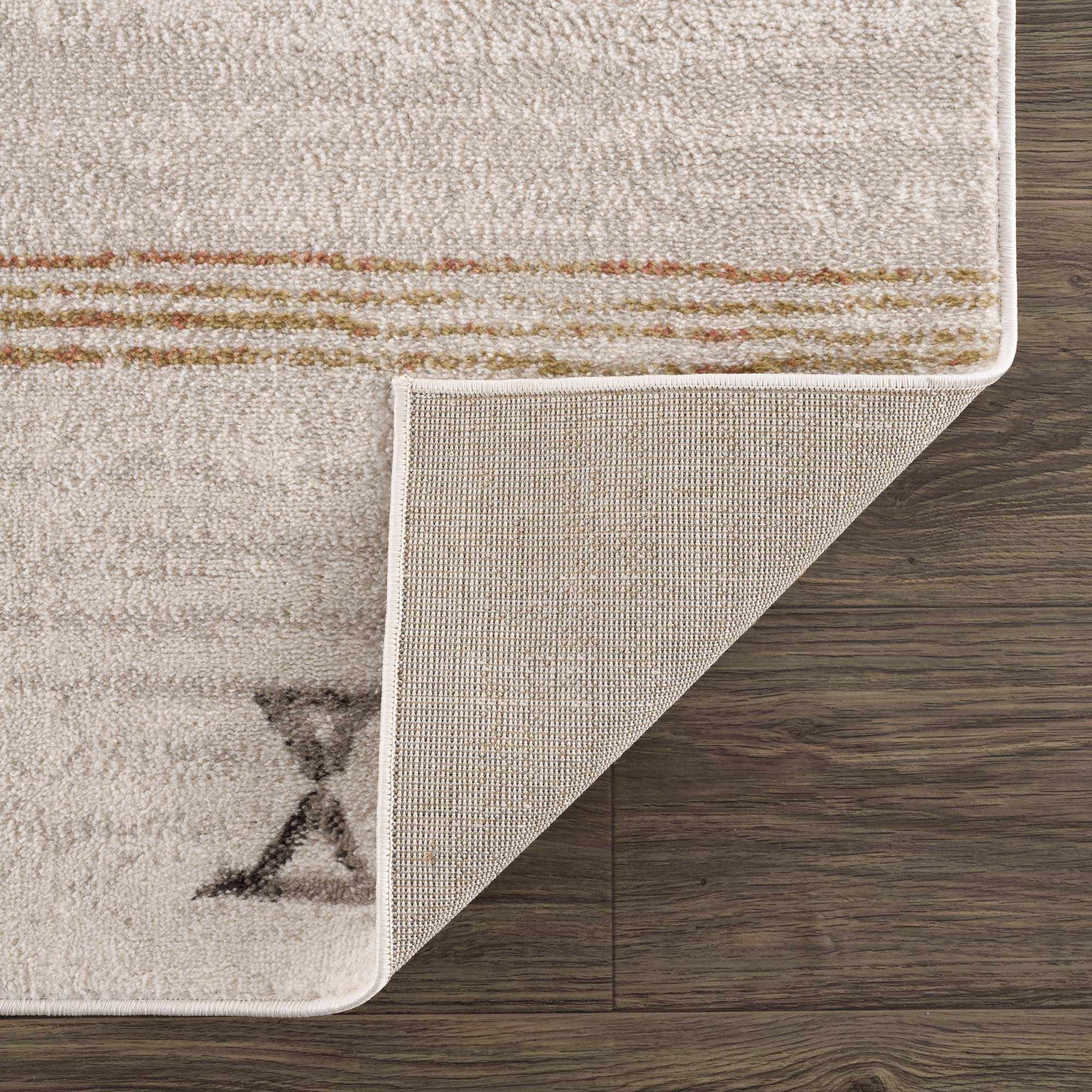Deja Cream & Gold Area Rug - Clearance - Ornate Home