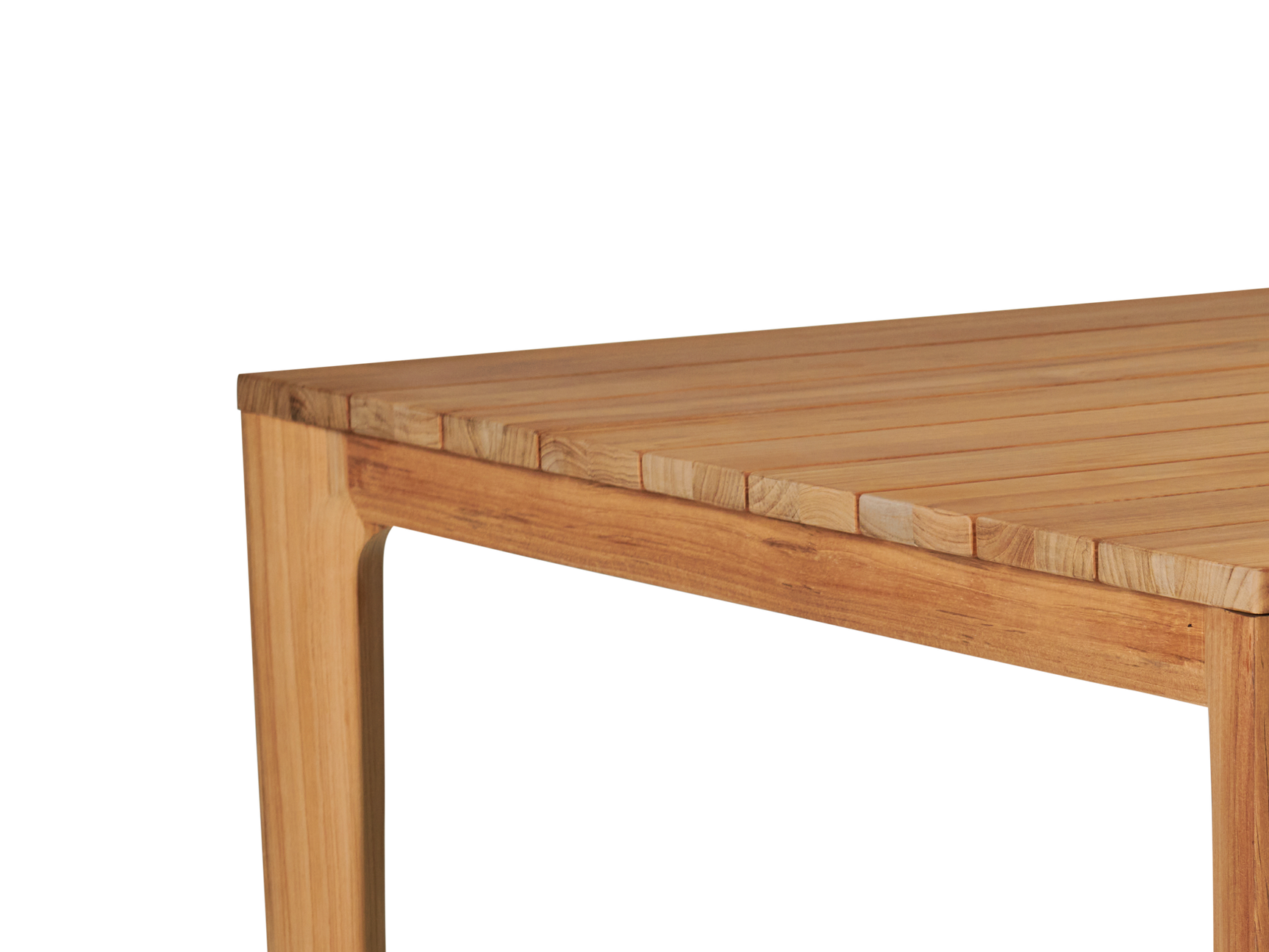 Del Ray 39-inch Square Teak Outdoor Dining Table with Umbrella Hole - Ornate Home