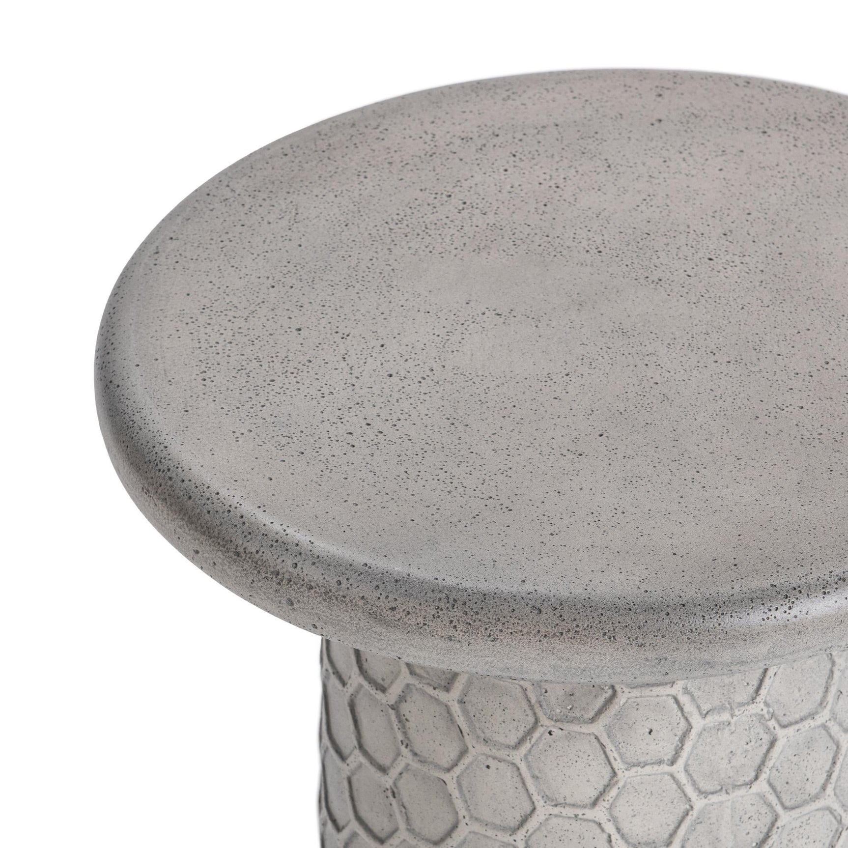 Delaine Light Gray Outdoor Accent Table - Ornate Home
