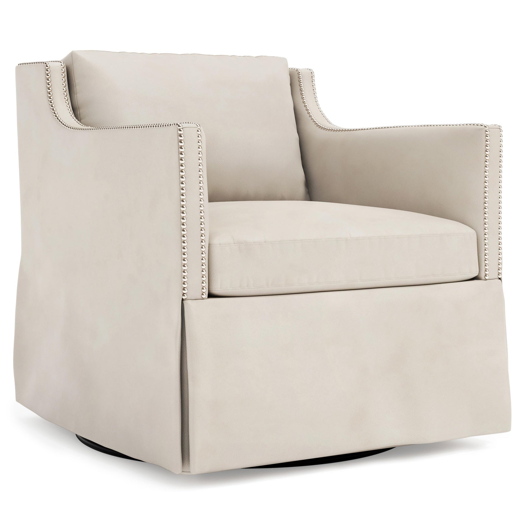 Delaney Beige/Cream Swivel Chair - Ornate Home