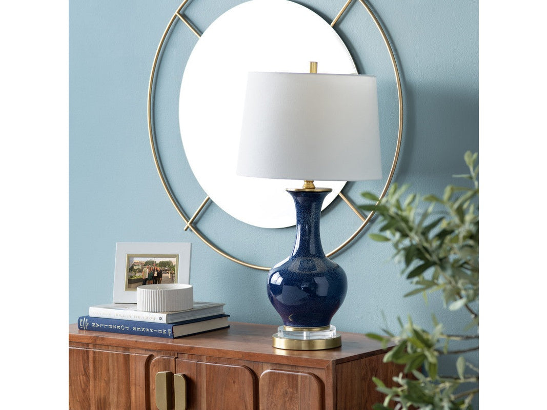 Delaney Blue/Gold Table Lamp (Set of 2) - Ornate Home