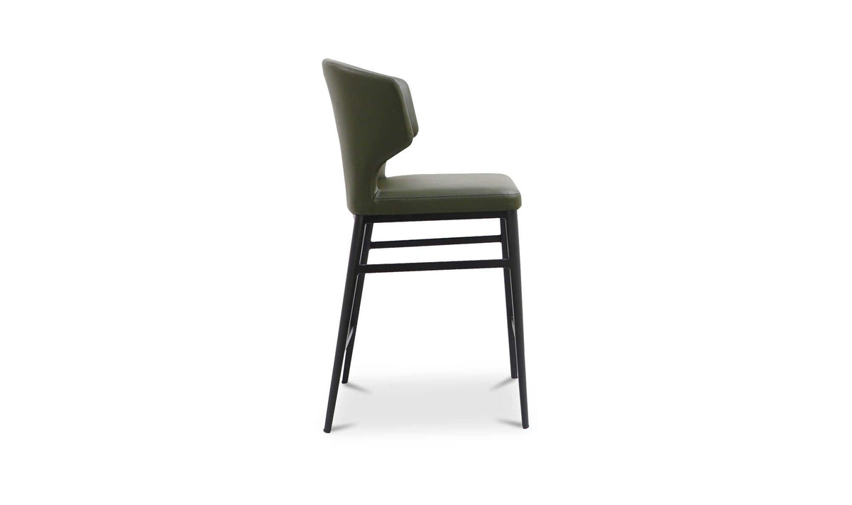 Delaney Dark Green Counter Stool - Ornate Home