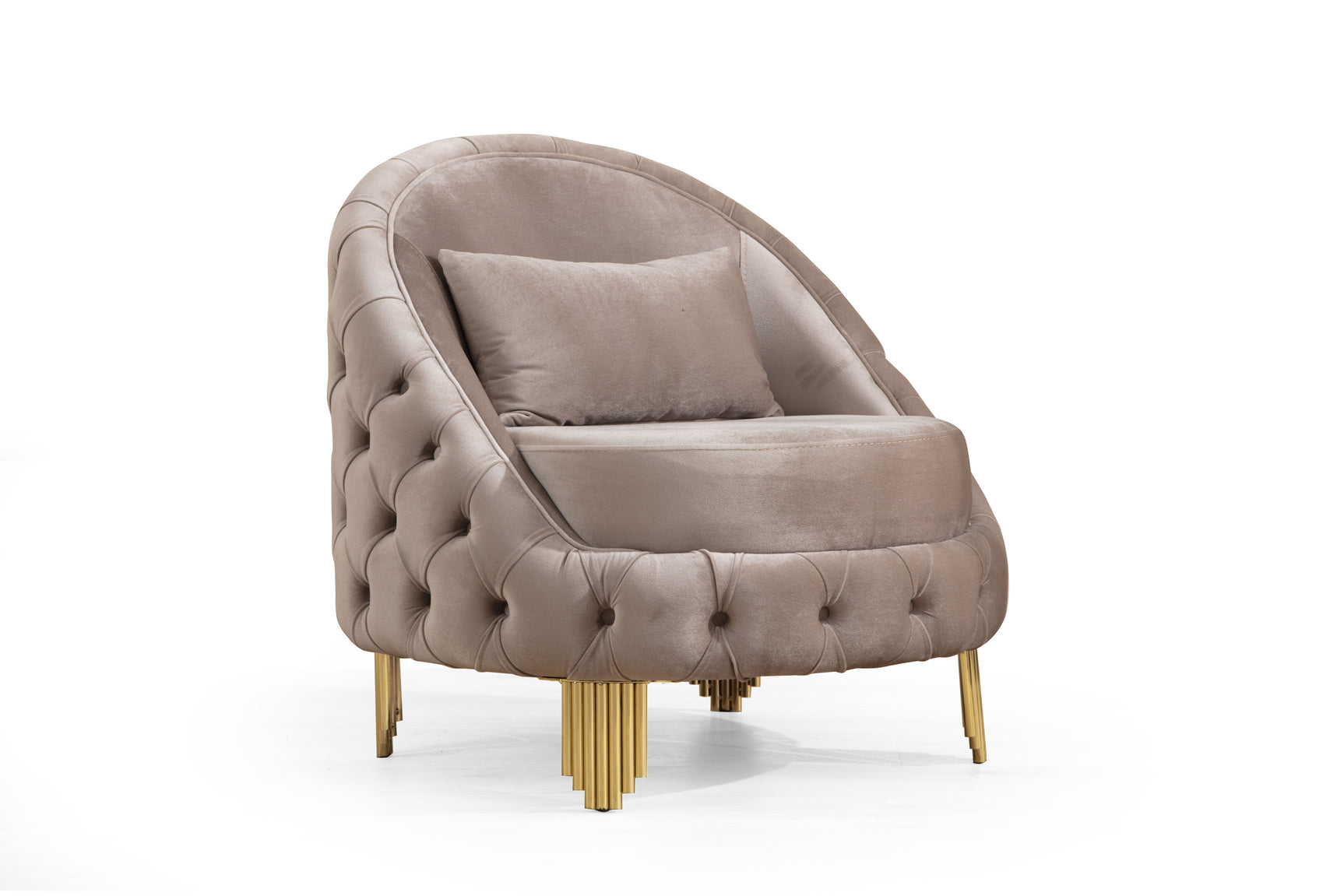 Delfi Taupe Chair - Ornate Home