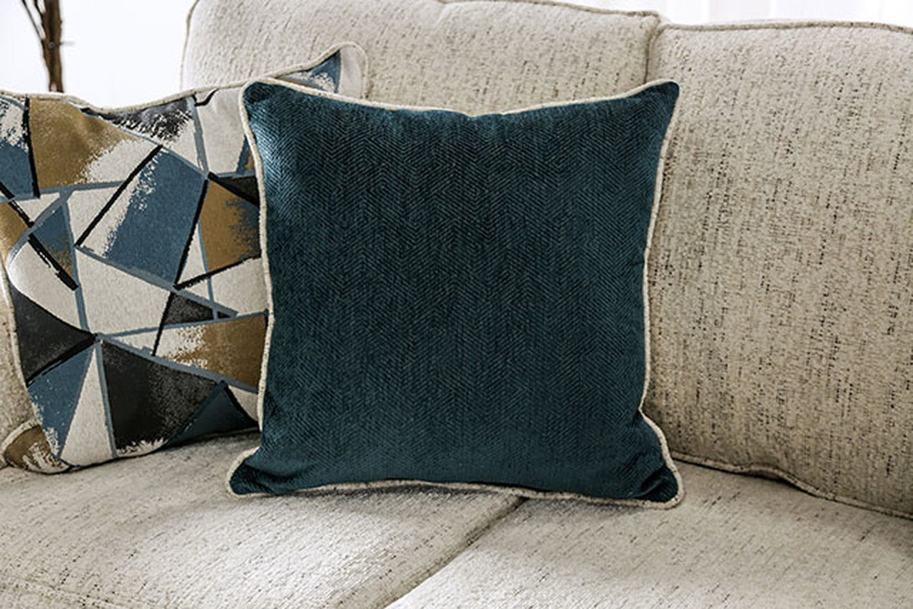Delgada Beige Loveseat - Ornate Home