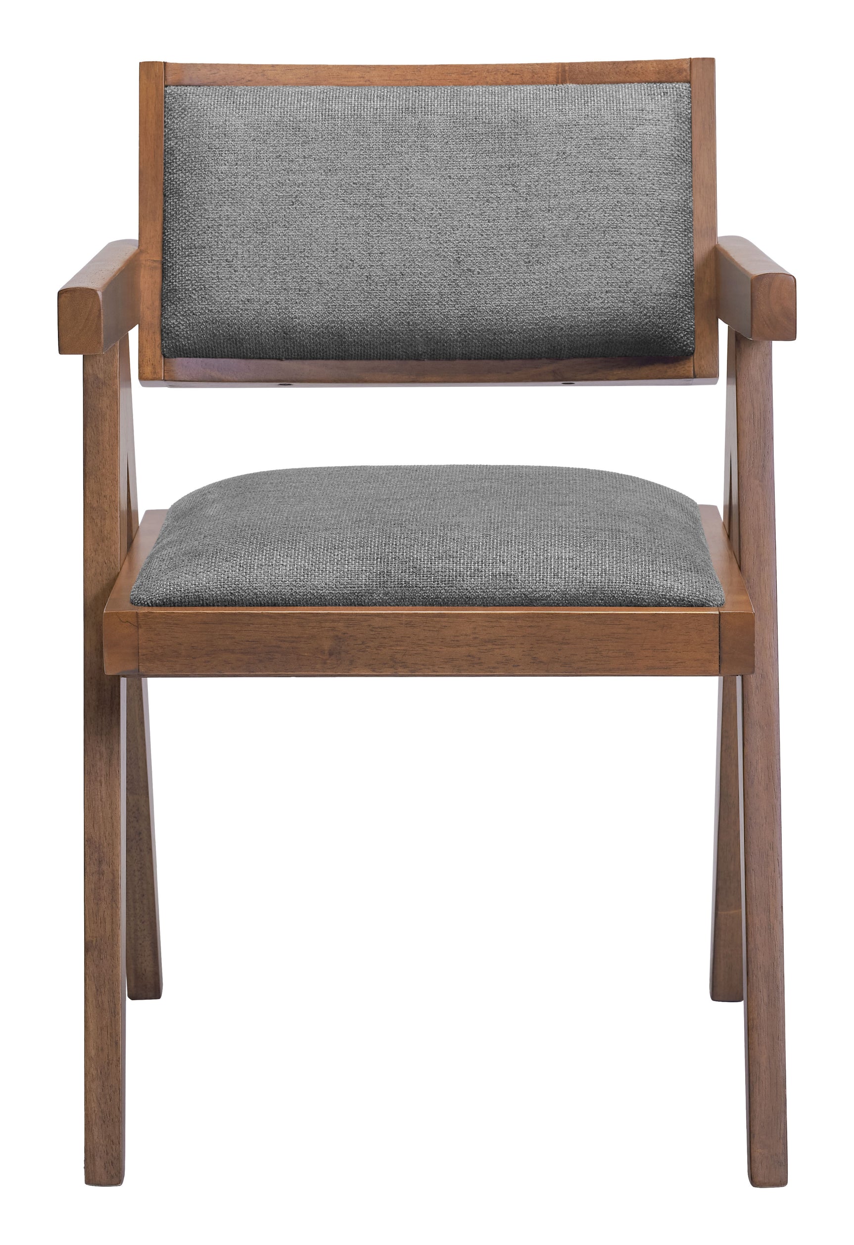 Delhi Gray & Walnut Dining Chair (Set of 2) - Ornate Home
