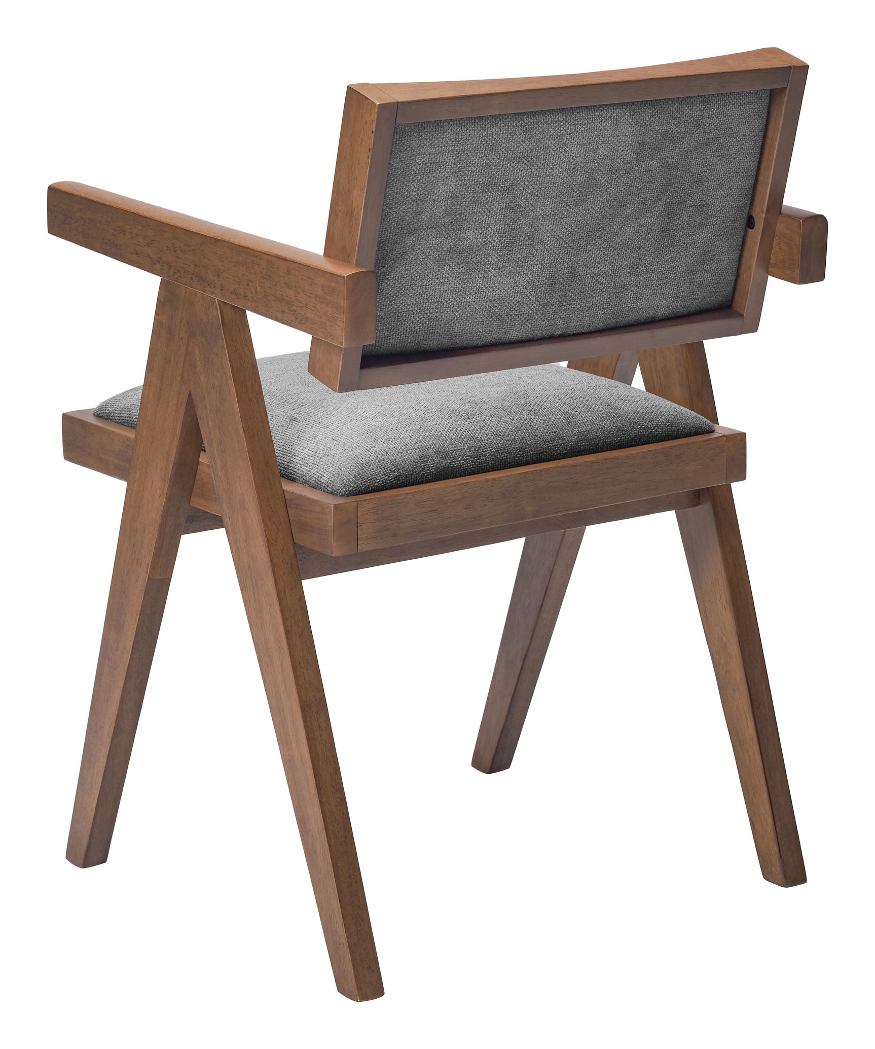 Delhi Gray & Walnut Dining Chair (Set of 2) - Ornate Home