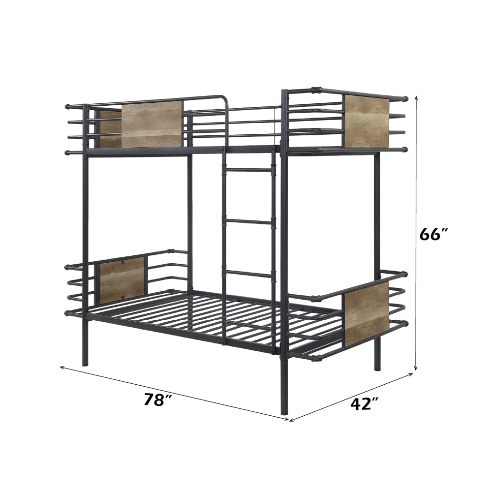 Deliz Twin/Twin Bunk Bed - Ornate Home