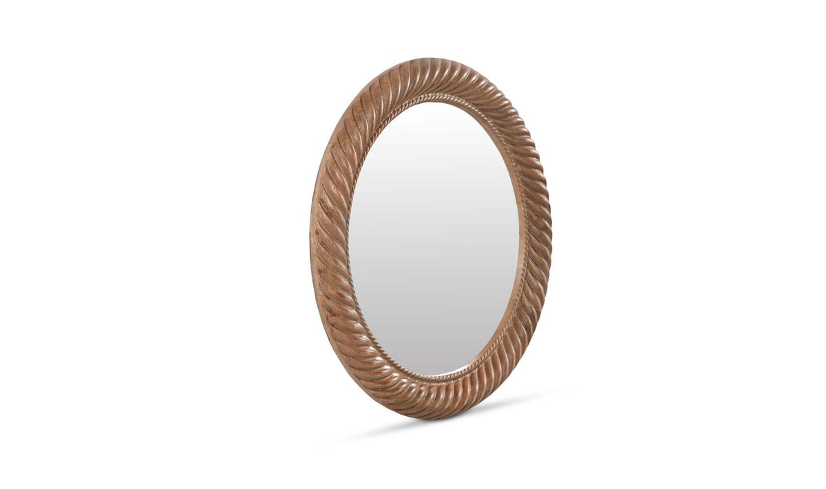 Delphine Natural Small Mirror - Ornate Home