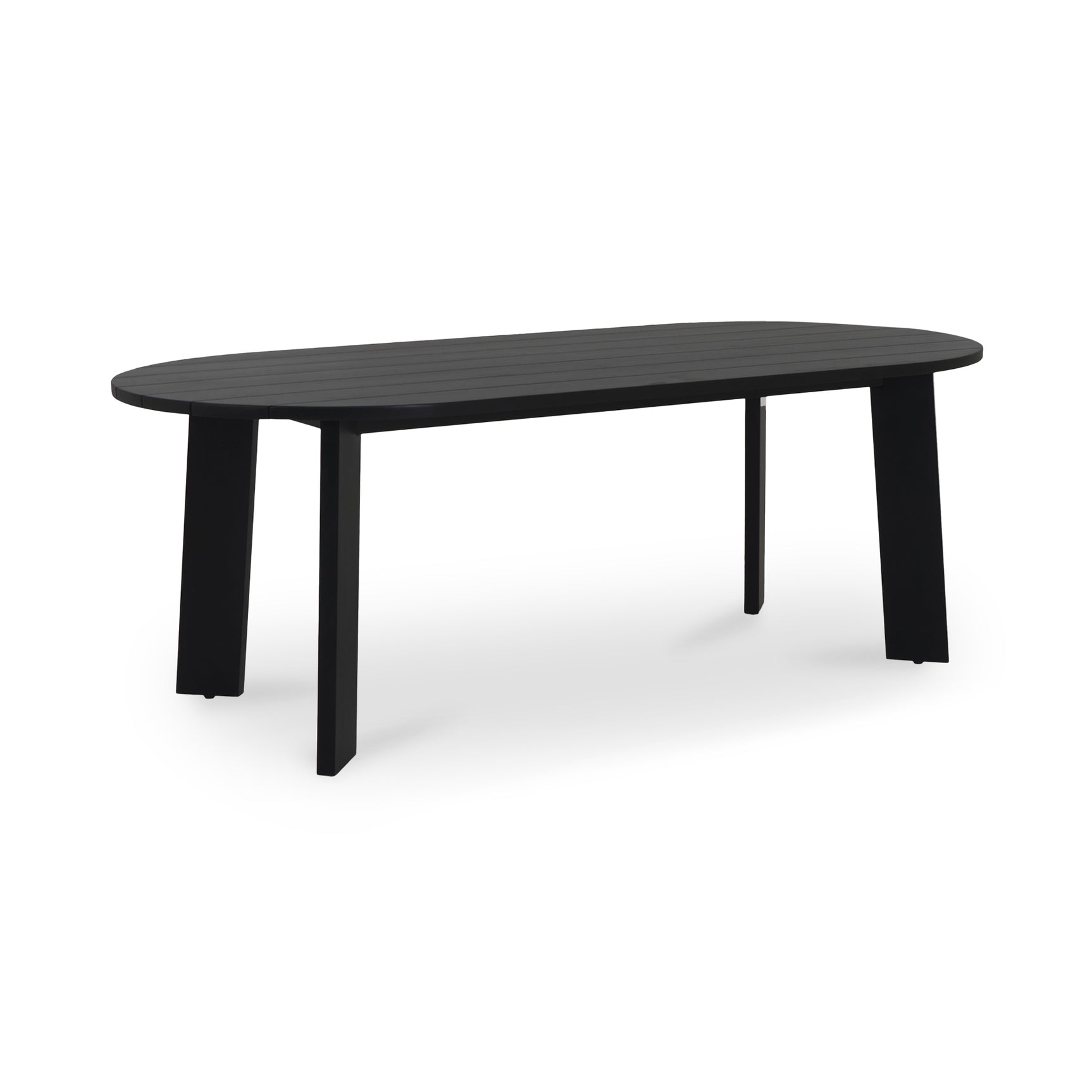 Delta Black Oval Outdoor Dining Table - Ornate Home