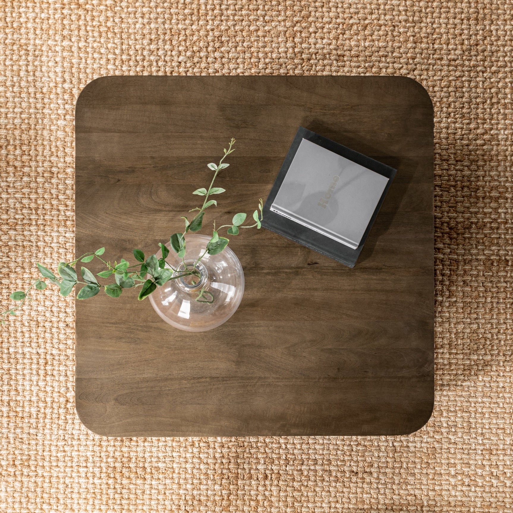 Delyla Pecan Brown Coffee Table - Ornate Home