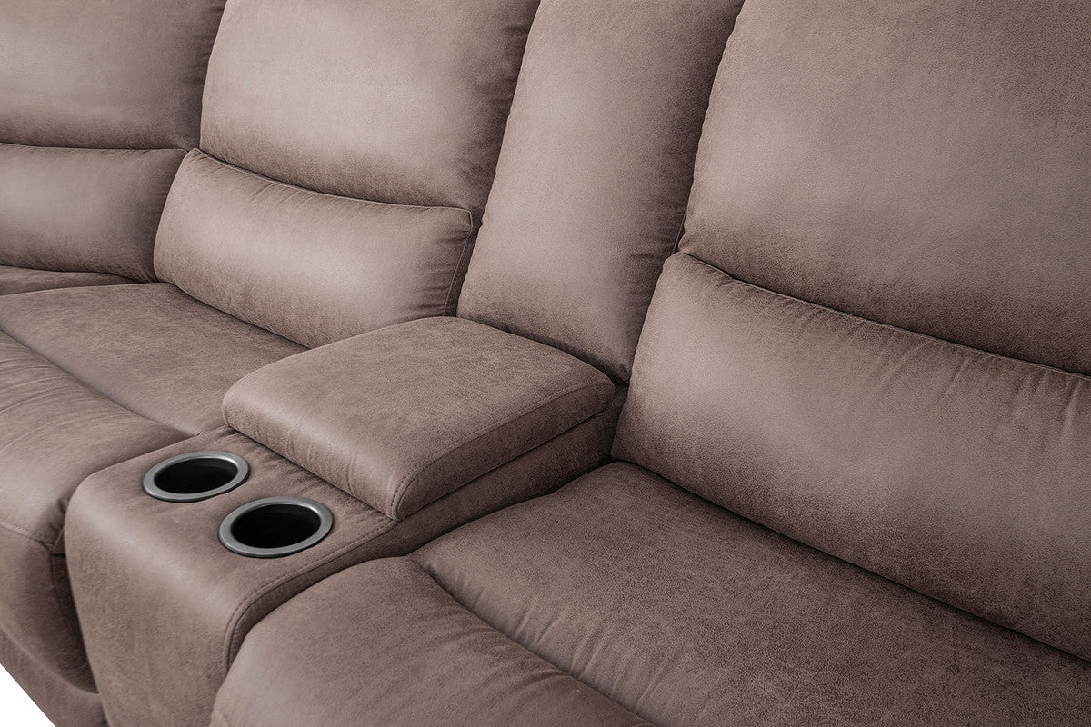 Demetrius Slate Brown Power Sectional - Ornate Home