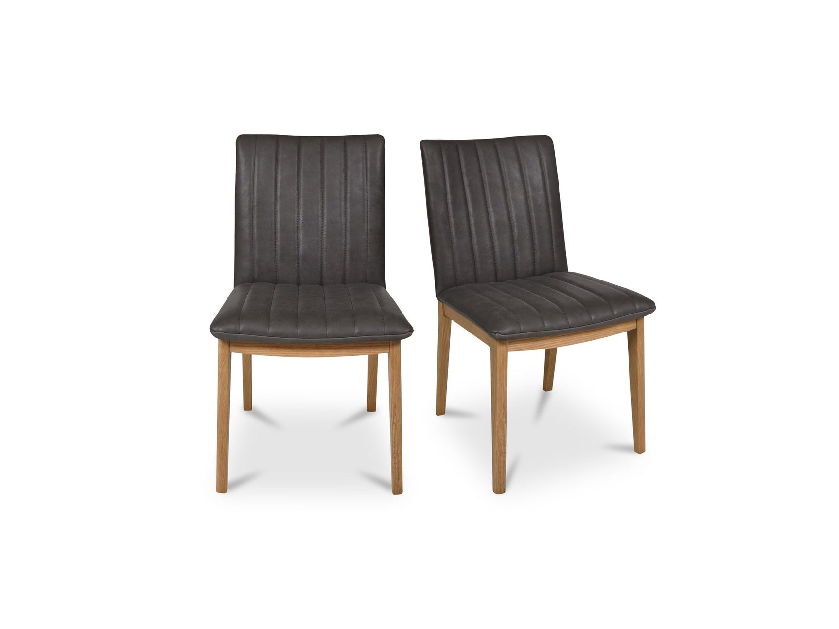 Demi Brown Dining Leather Chair (Set of 2) - Ornate Home