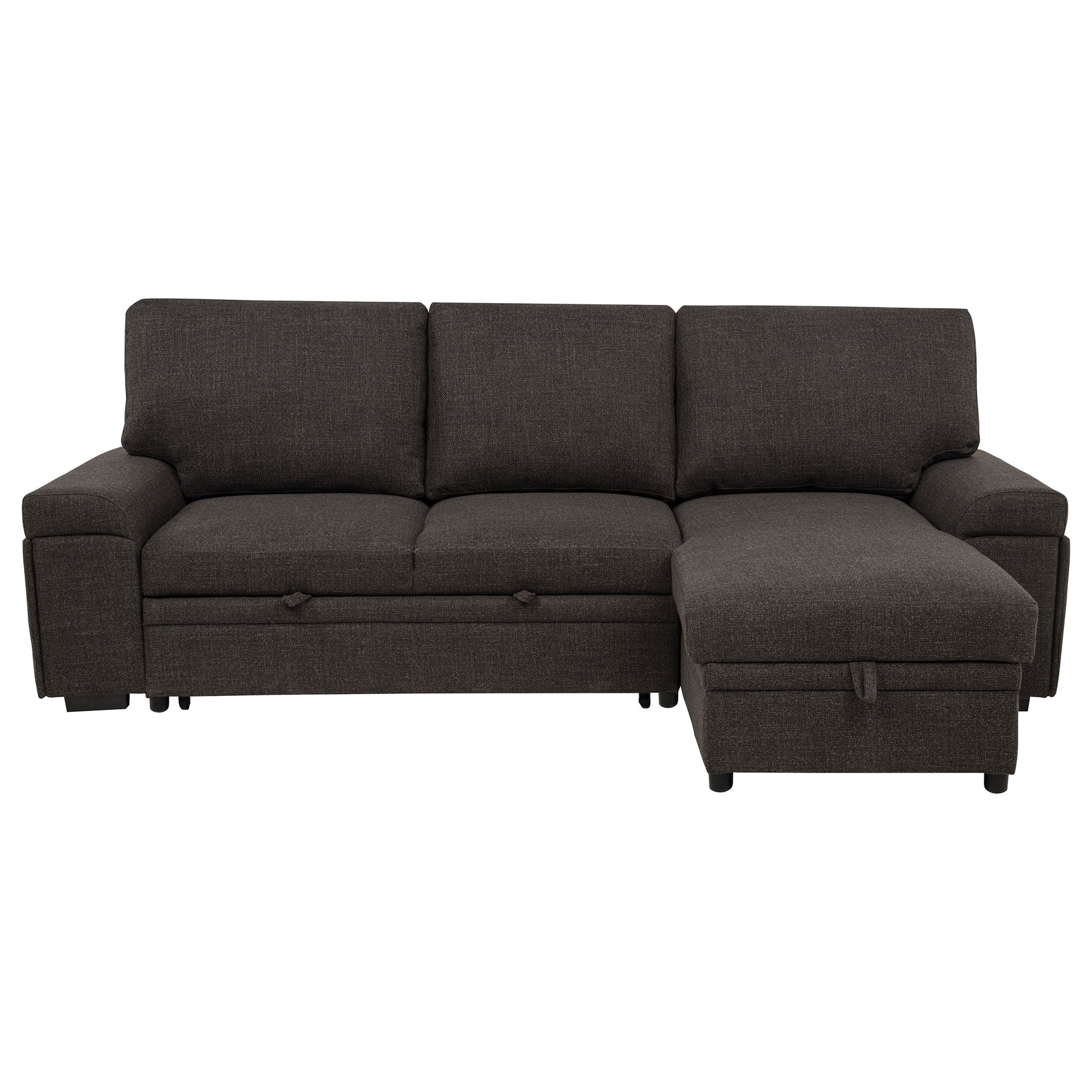 Demko Brown Sleeper Sectional Sofa with Speaker and Storage Chaise - Ornate Home