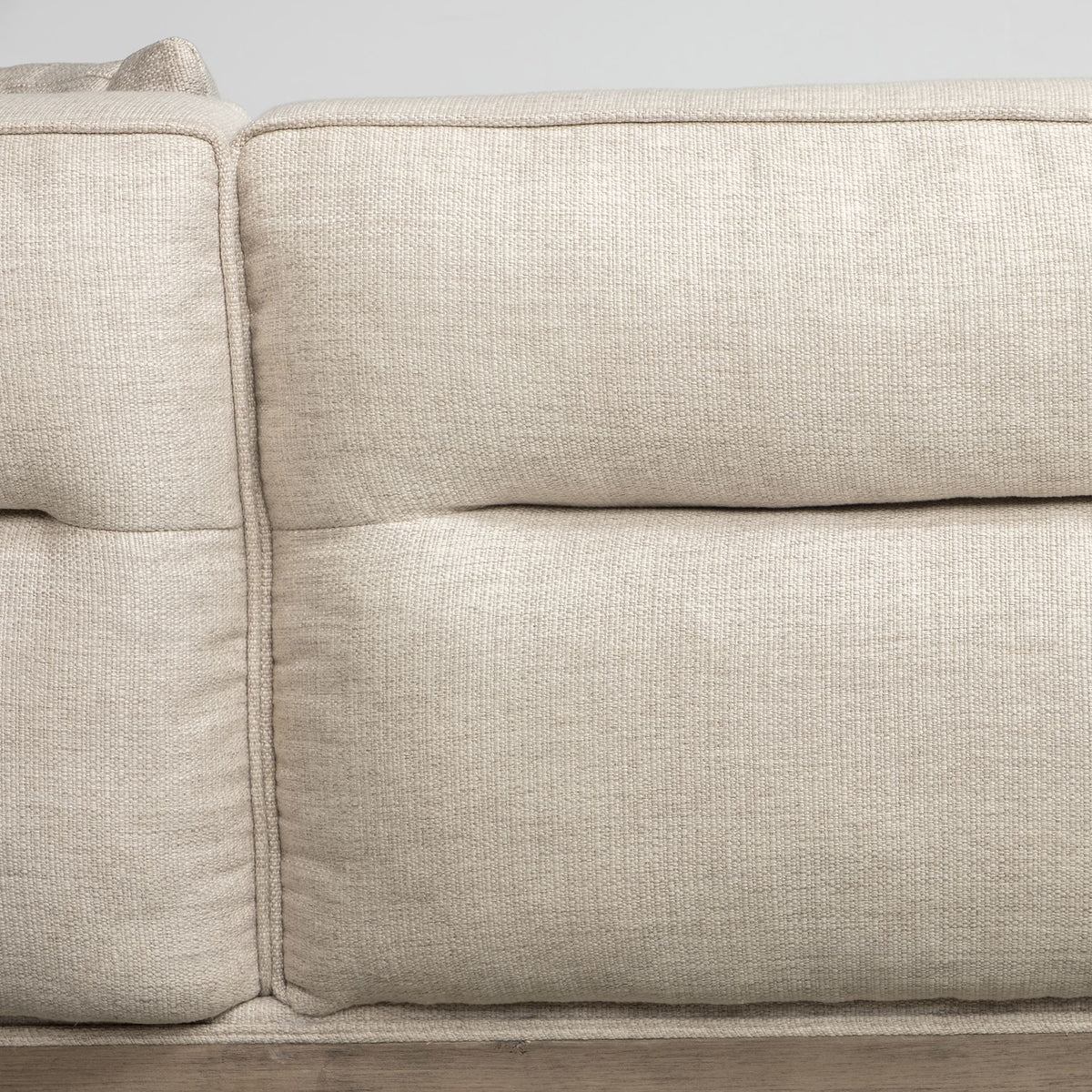 Denali Beige 121" Upholstered Wooden Frame Left Four Seater Sectional - Ornate Home