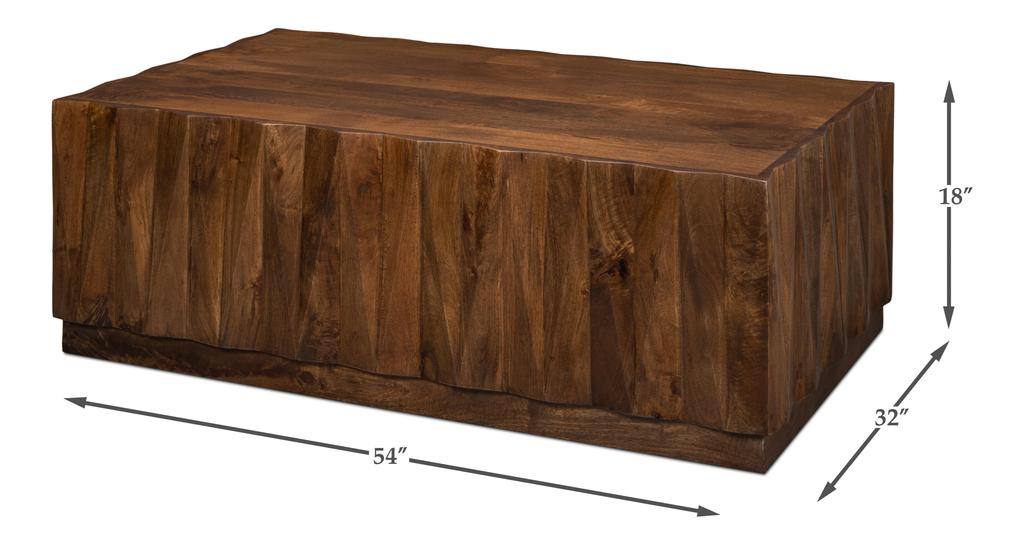 Denali Brown Rectangle Cocktail Table - Ornate Home