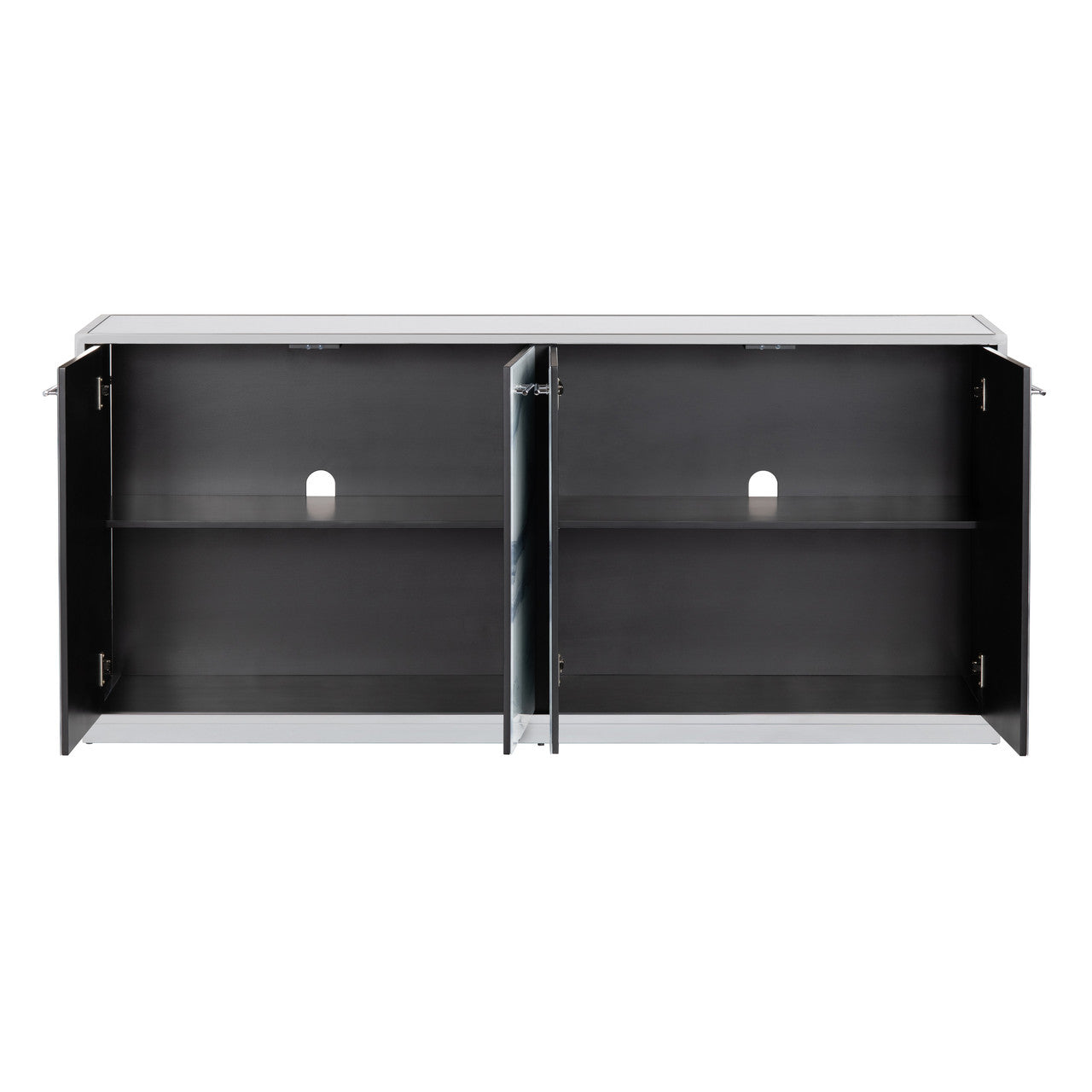 Denali White/Gray Four-Door Sideboard - Ornate Home