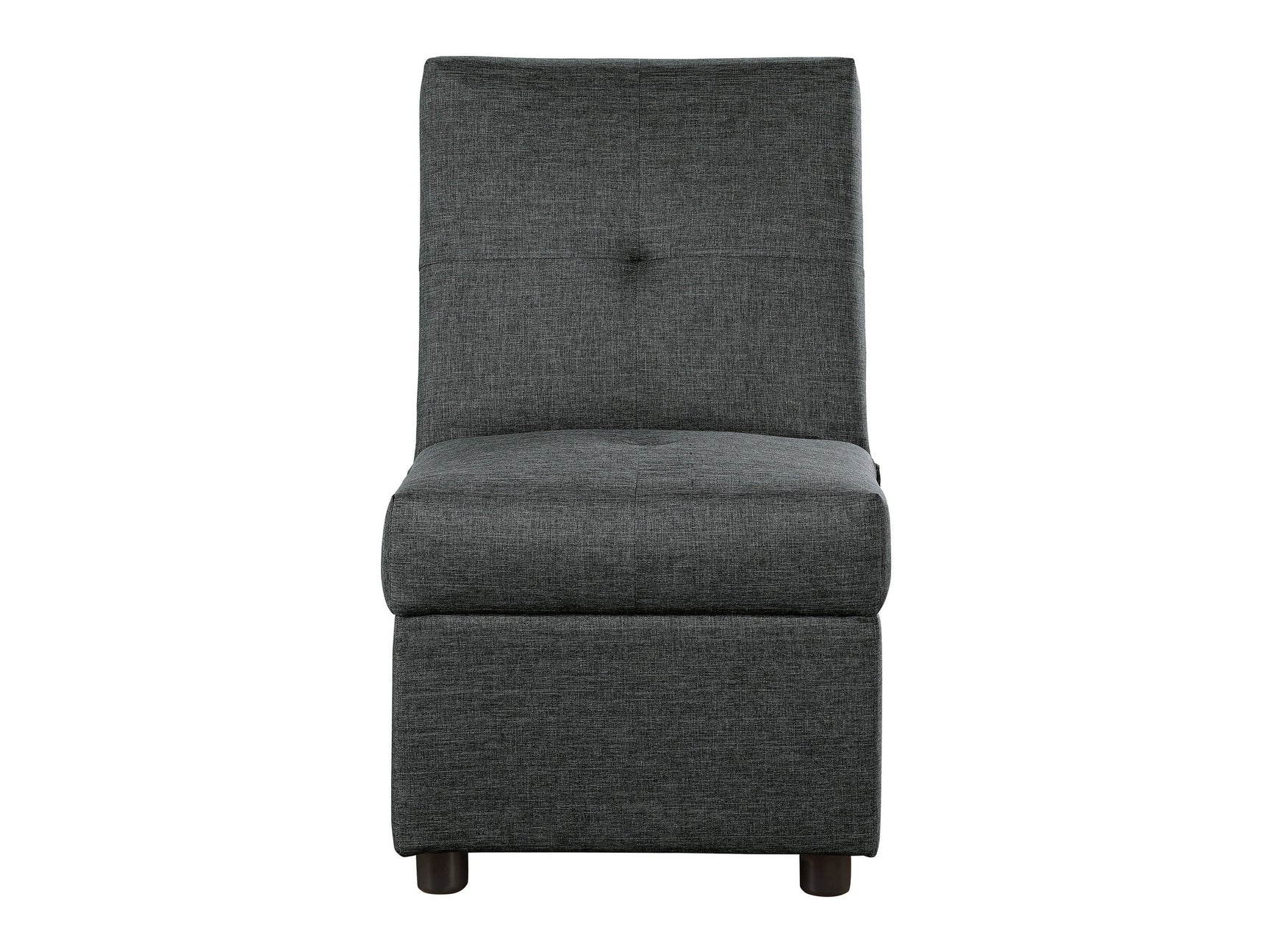 Denby Gray Storage Ottoman/Chair - Ornate Home