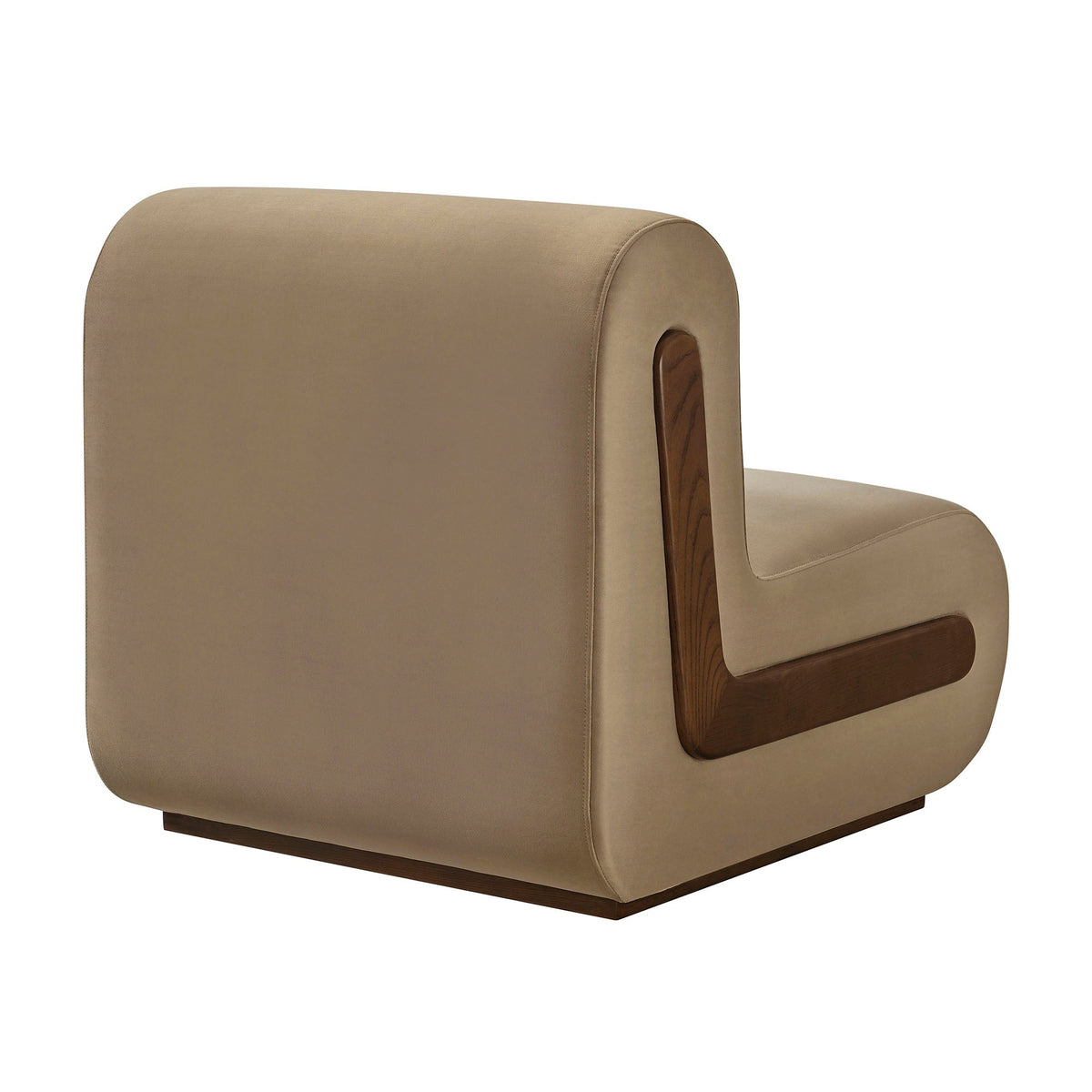 Denby Taupe Performance Velvet Accent Chair - Ornate Home