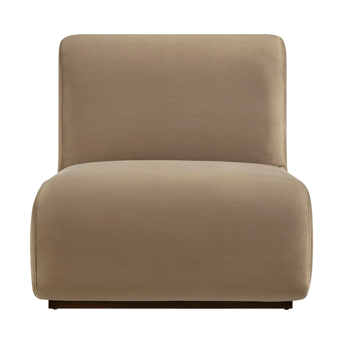Denby Taupe Performance Velvet Accent Chair - Ornate Home