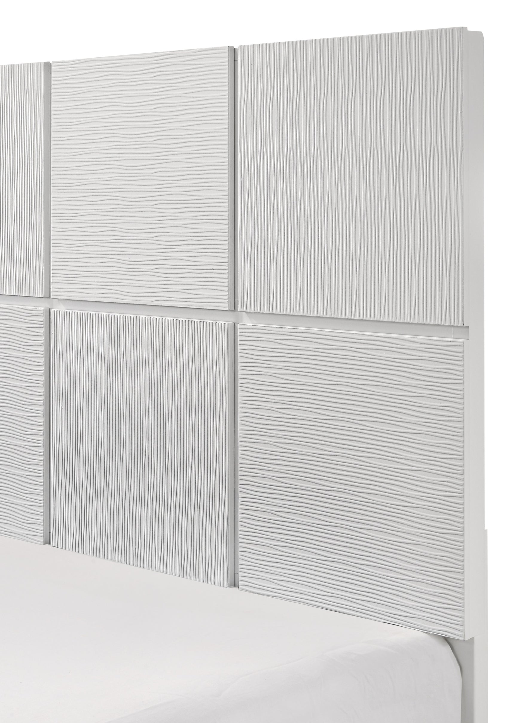 Denker White Queen Panel Bed - Ornate Home