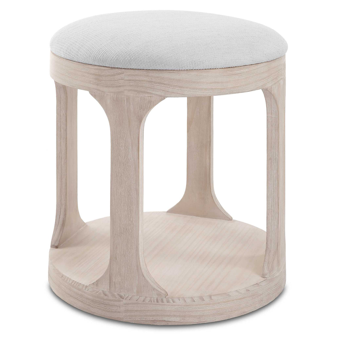 Dennen Oak Ottoman - Ornate Home