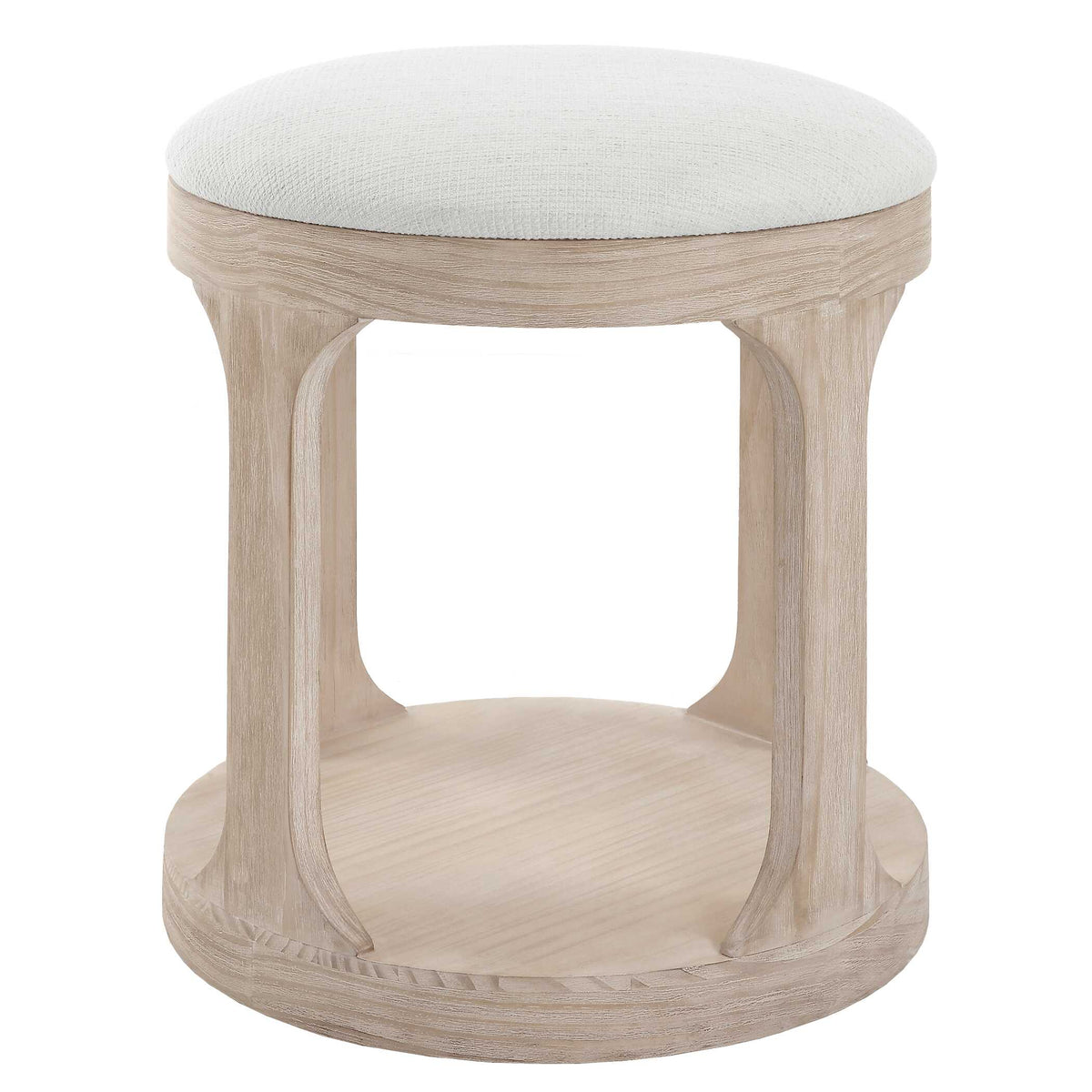 Dennen Oak Ottoman - Ornate Home